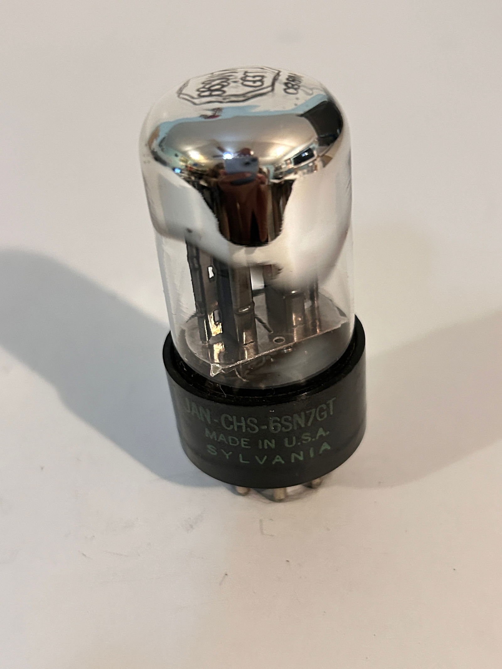 Sylvania 6SN7GT Vacuum Tube 3 Hole Bad Boy Vintage Tested (1 of 4)