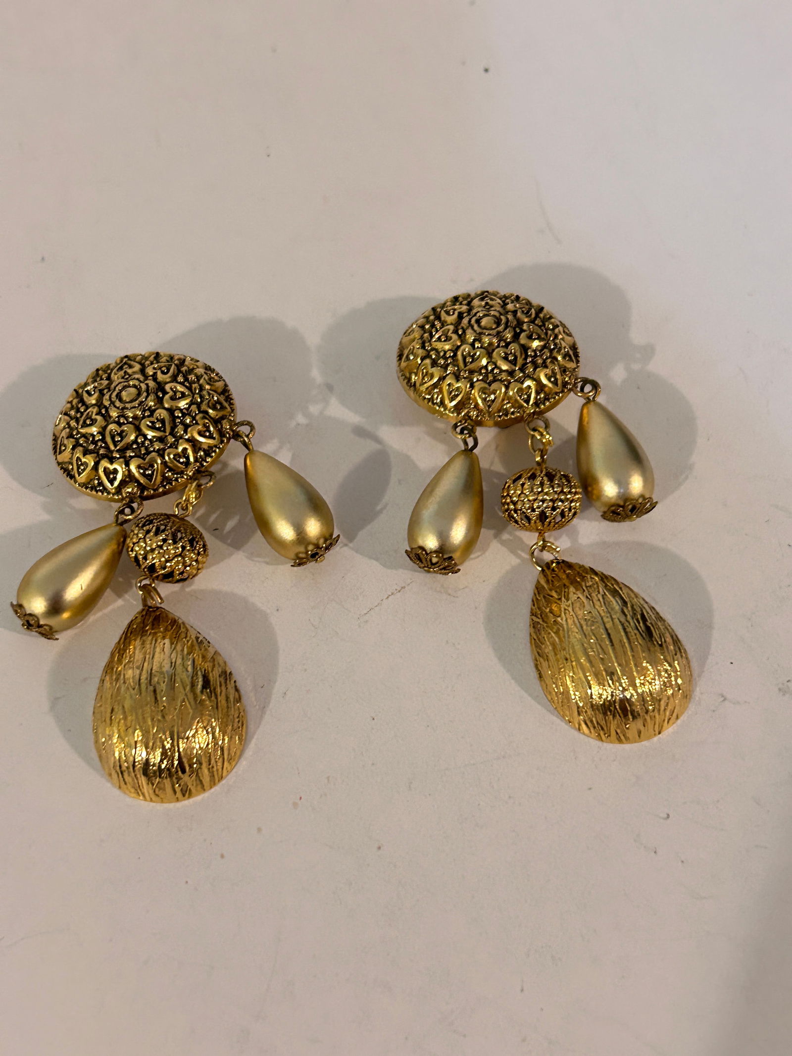 Vintage gold tone west germany Earrings (1 of 4)