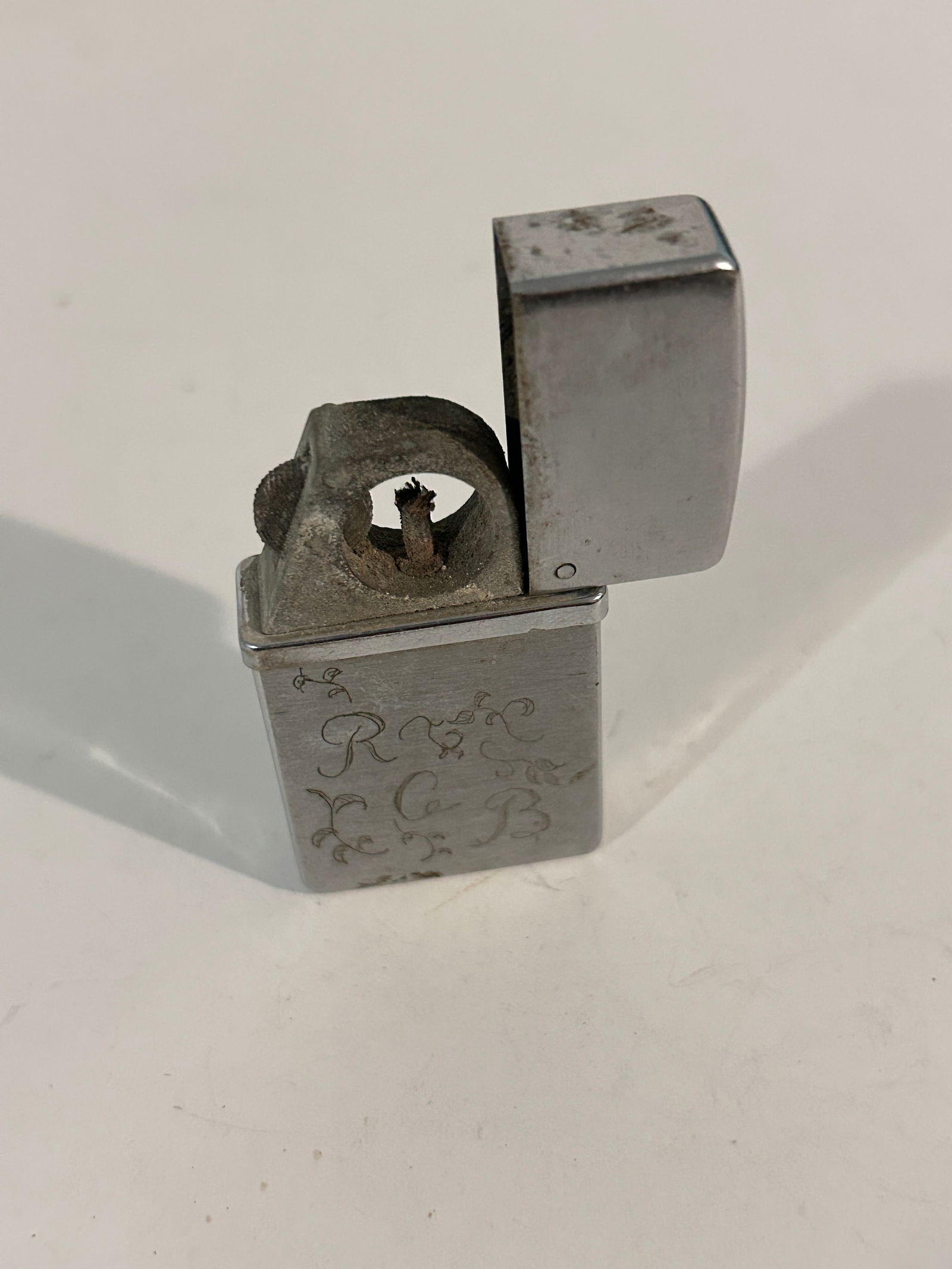 Vintage Nimrod Pipe Lighter Pat 2432265 Made in USA needs flint not working has engraving (1 of 4)