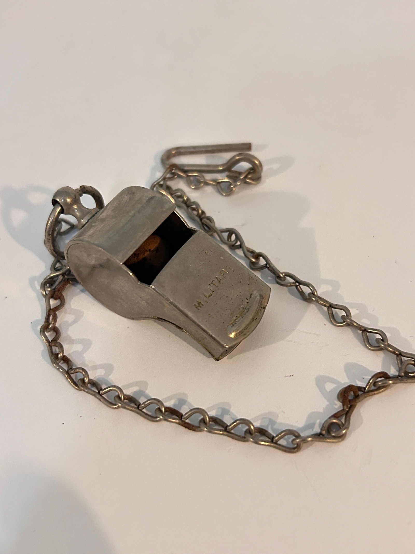 Vintage Military Chain and whisle (1 of 5)