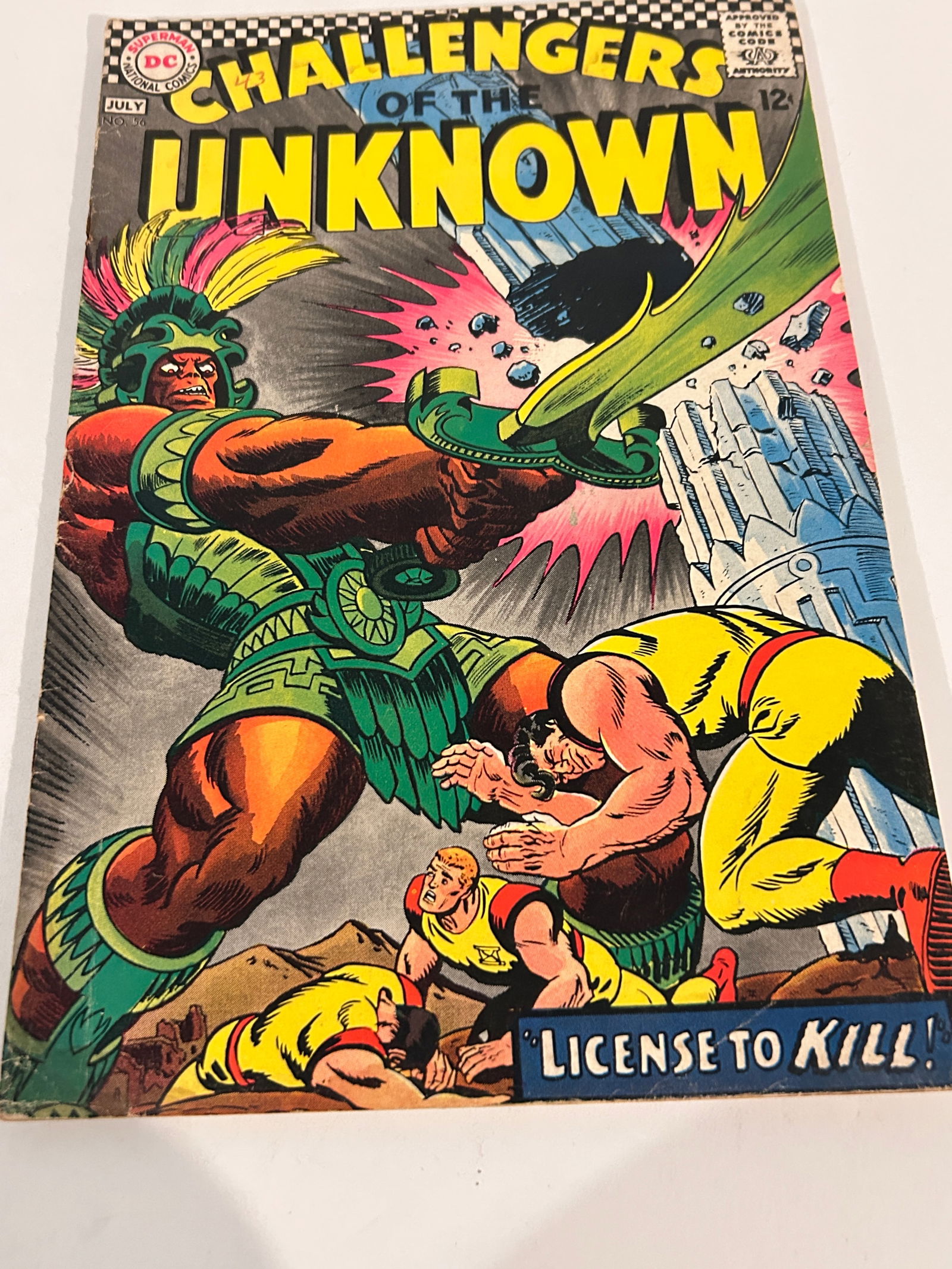 Vintage Comic Book Challengers of the Unknown # 56 (1 of 3)