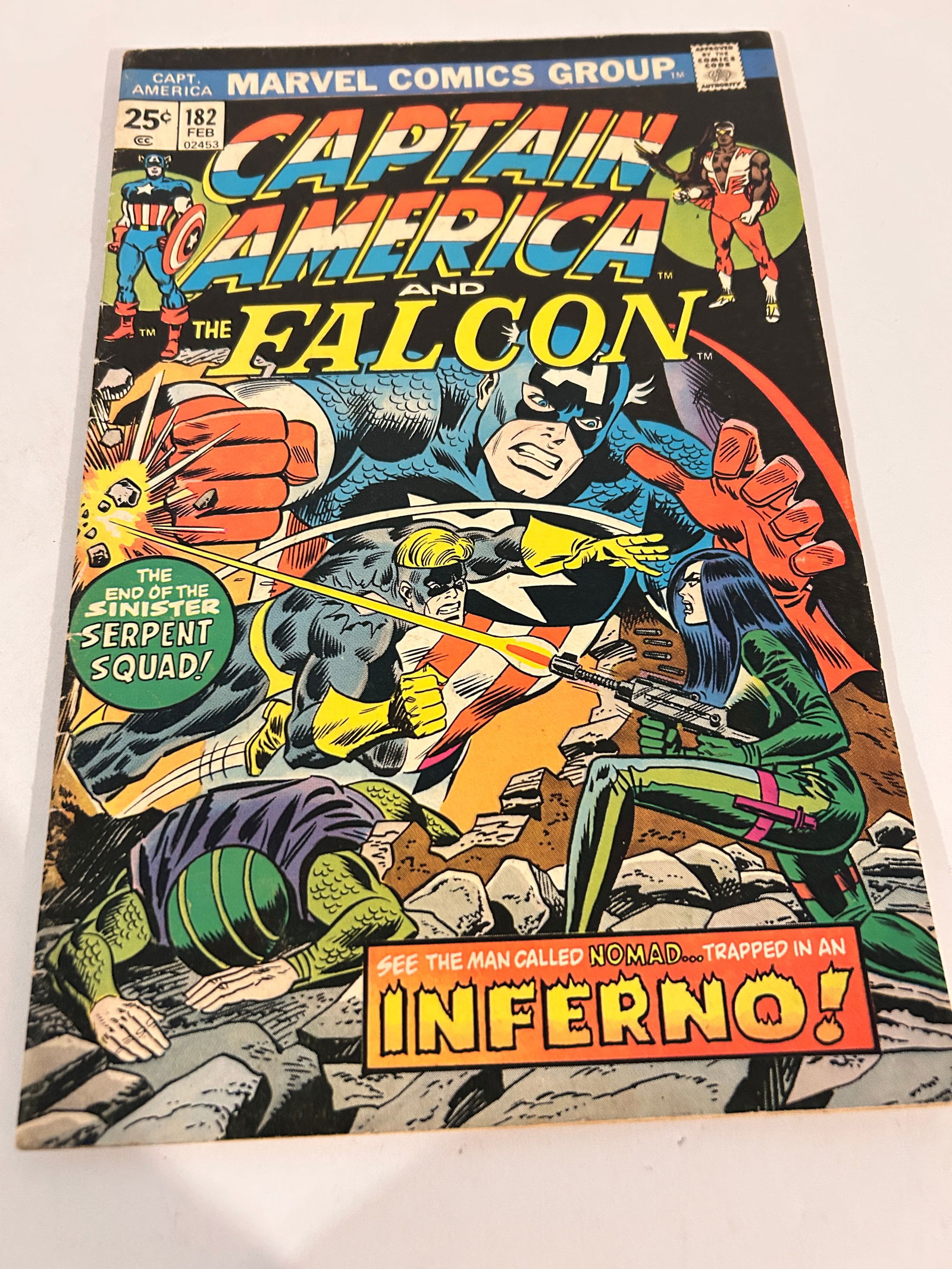 Vintage Comic Book Captain America # 182 and Falcon (1 of 3)