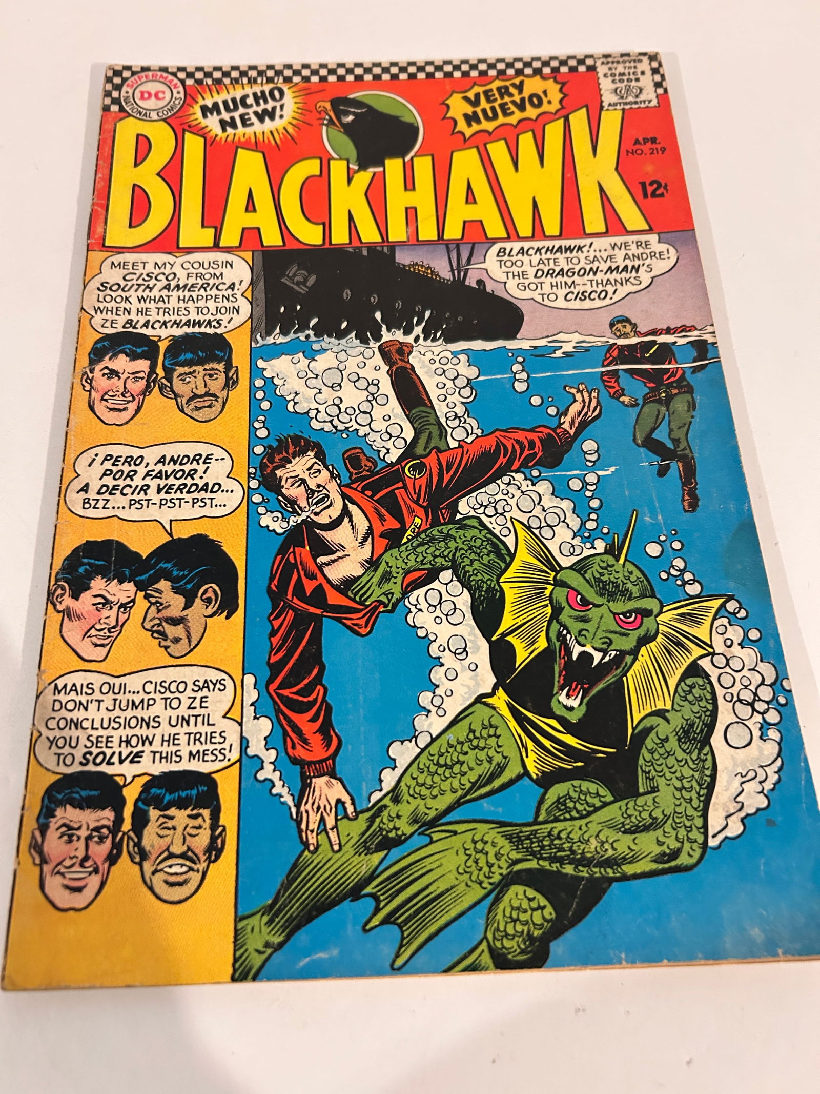 Vintage Comic Book Blackhawk # 219 (1 of 3)