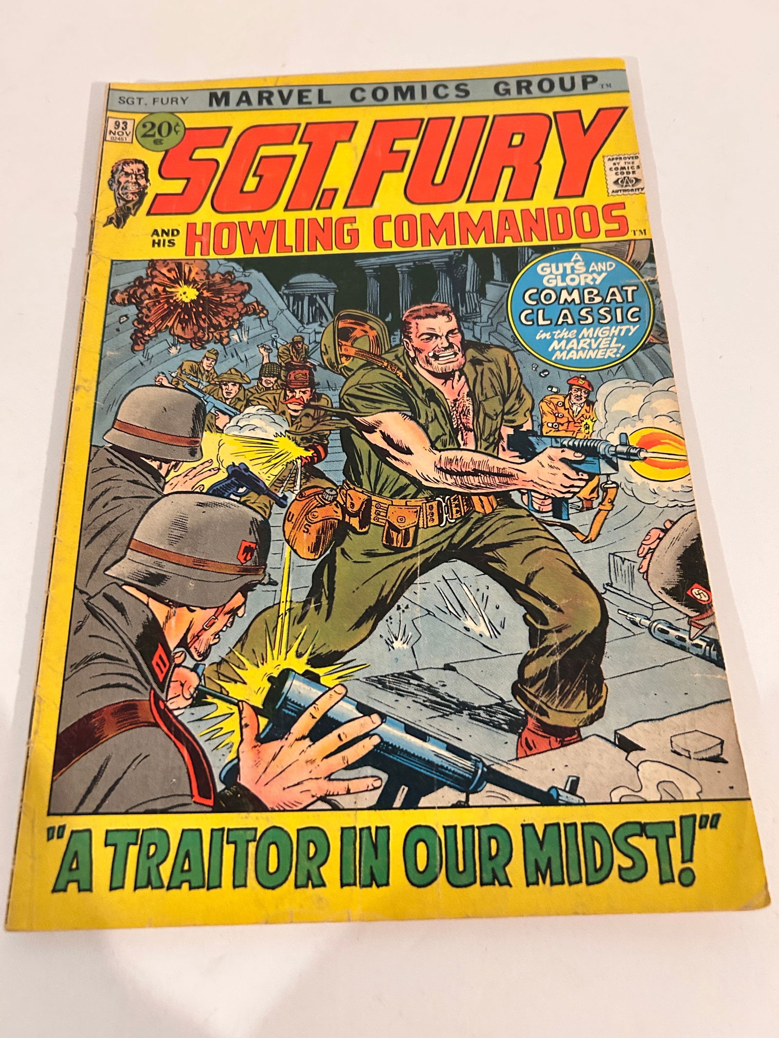 Vintage Comic Book SGT. Fury & the Howling Commandos # 93 (1 of 3)