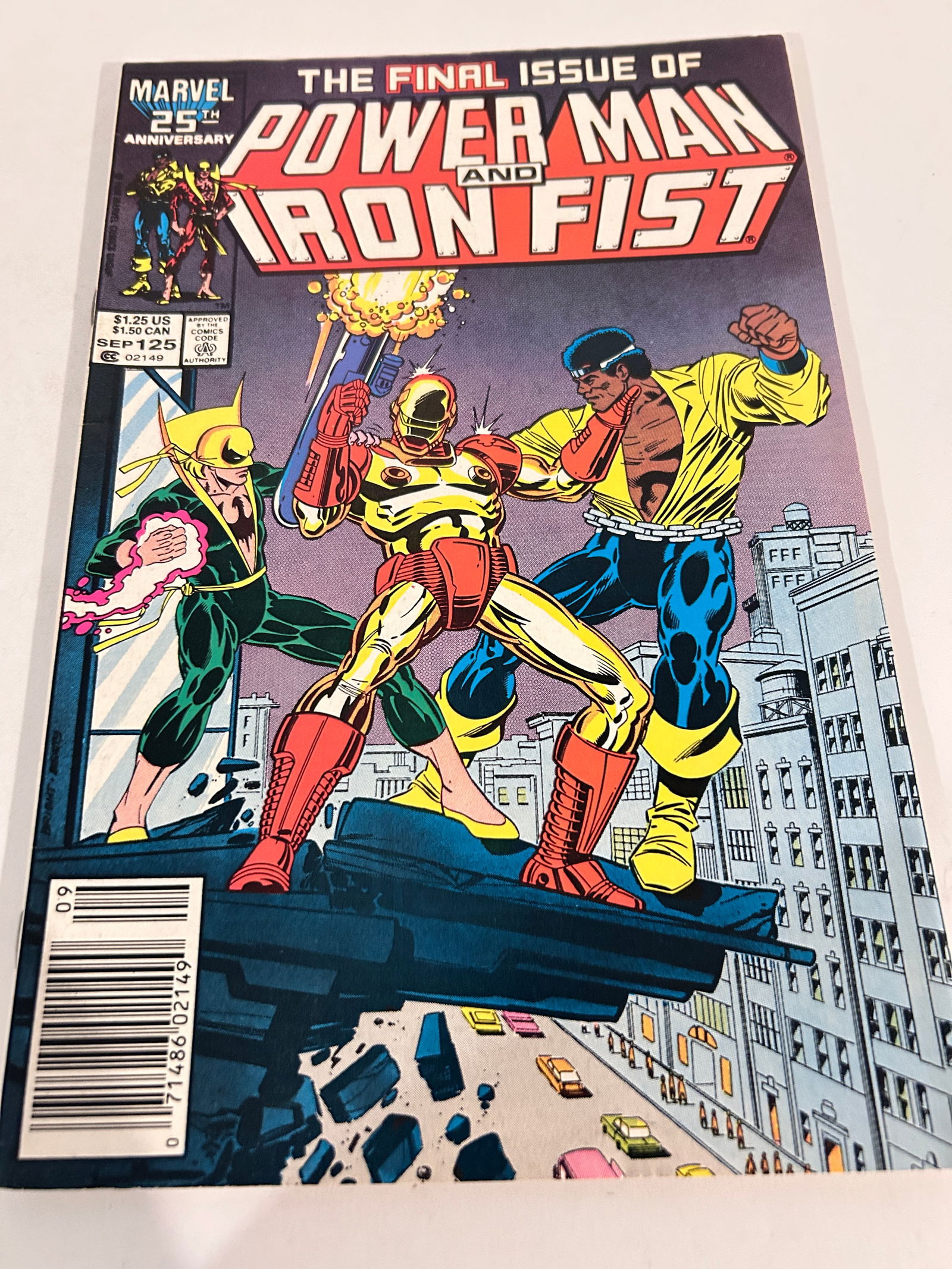 Vintage Comic Book Power Man & Iron Fist # 125 final issue (1 of 3)