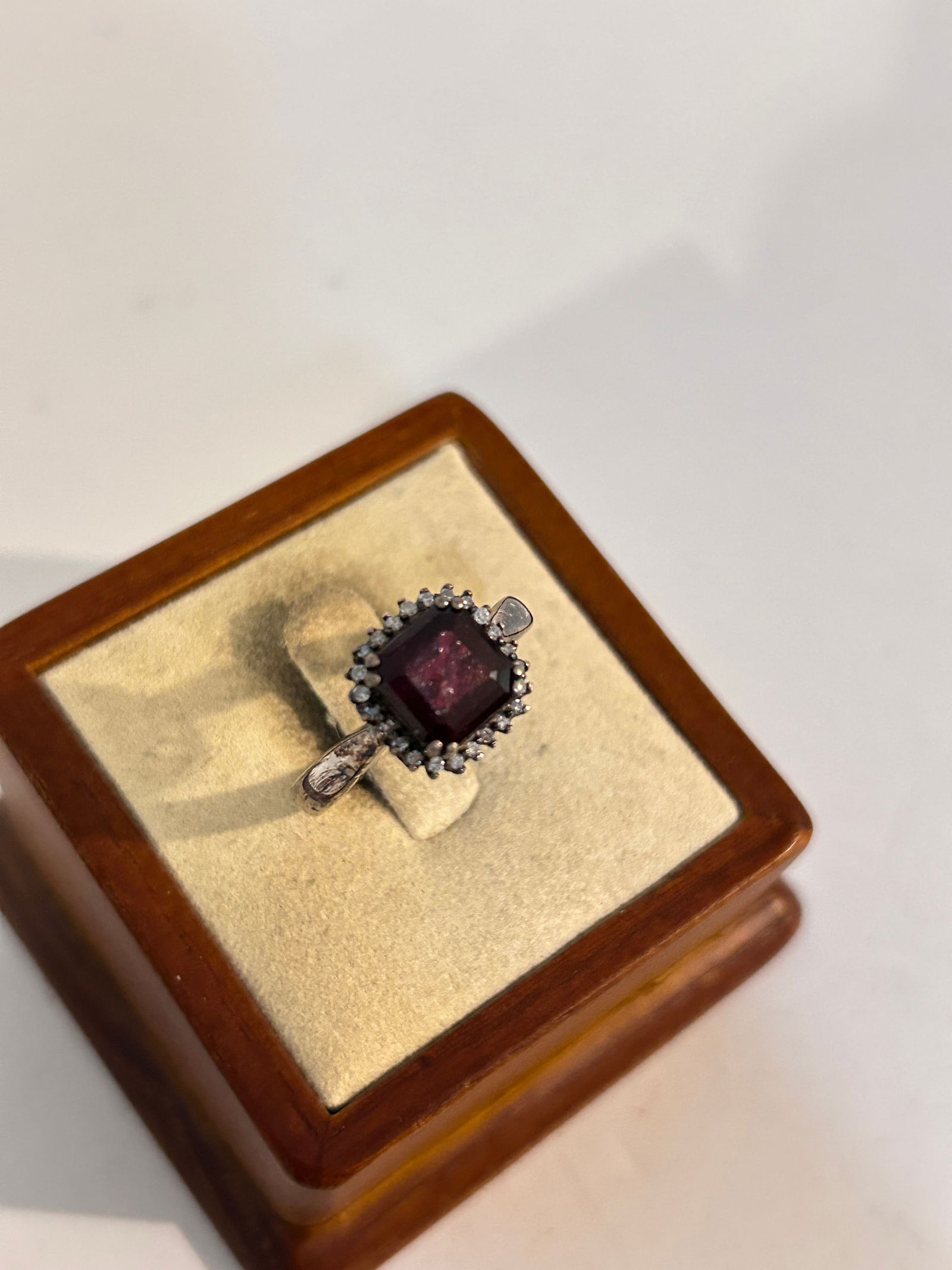 Vintage Sterling Silver Modernist Ring sz 9 (1 of 5)