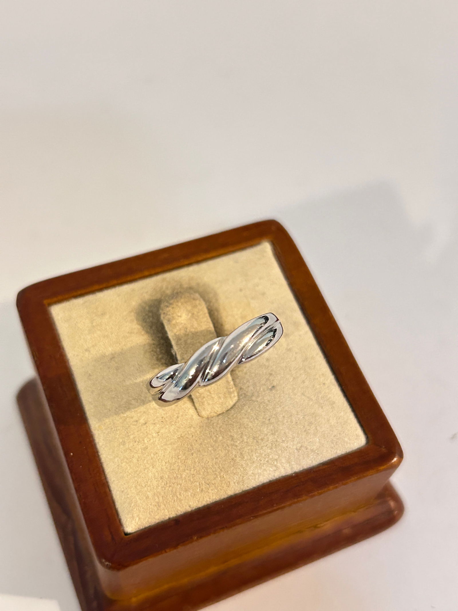 Vintage Sterling Silver modernist Ring sz 9 (1 of 5)