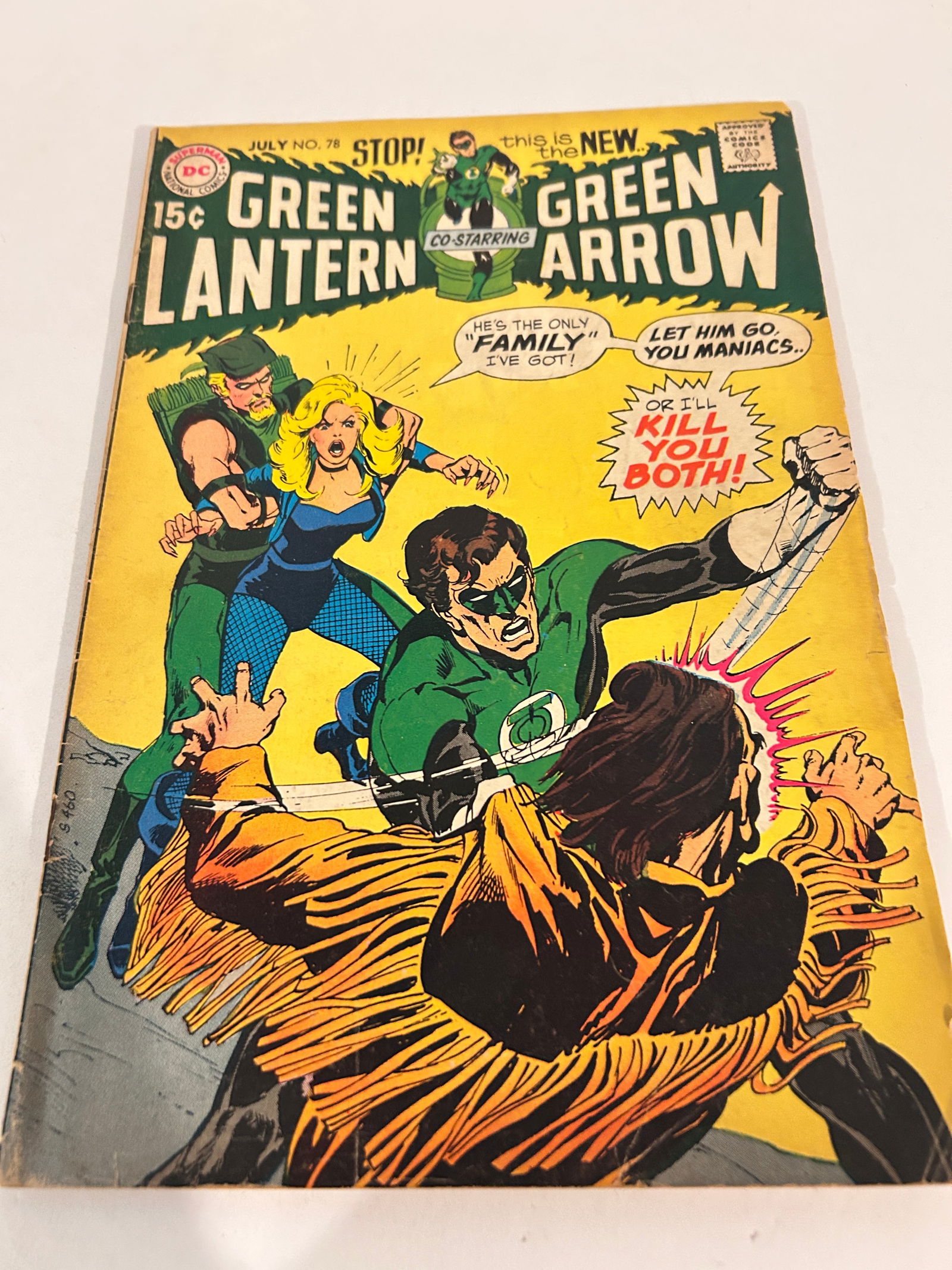Vintage Comic Book Green Lantern starring Green Arrow # 78 (1 of 3)
