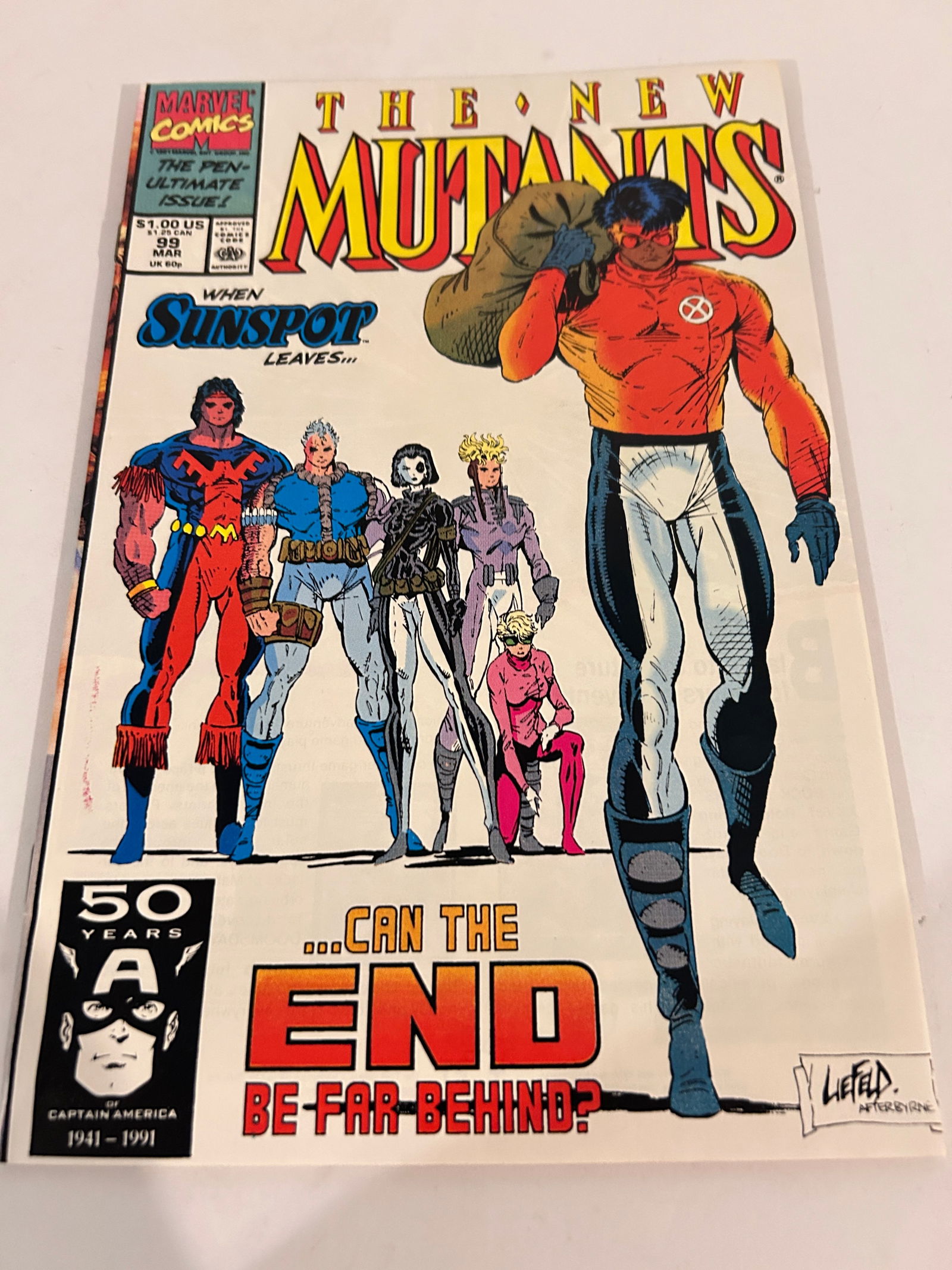 Vintage Comic Book The New Mutants # 99 (1 of 3)