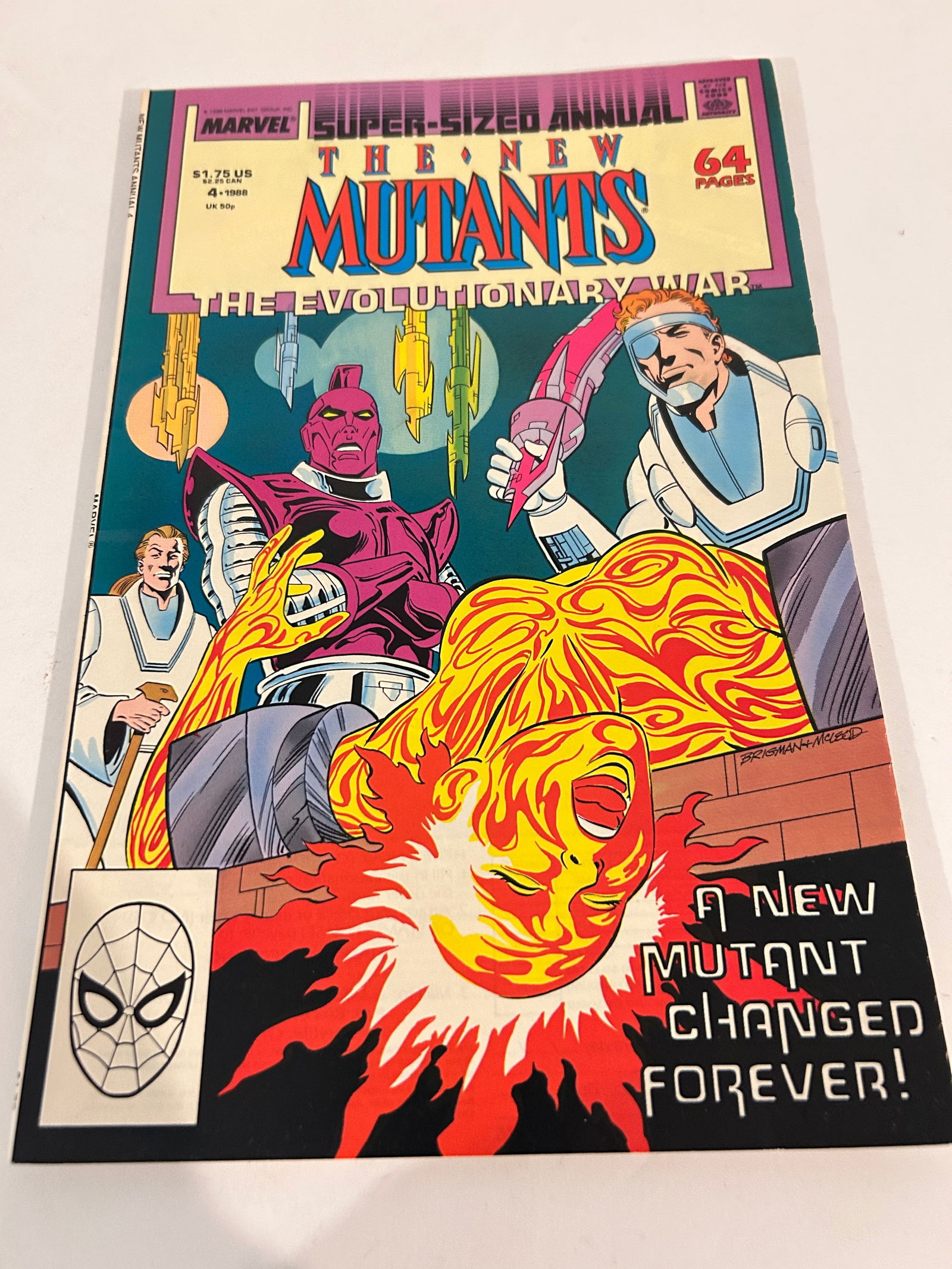 Vintage Comic Book The New Mutants # 4 Annual (1 of 3)