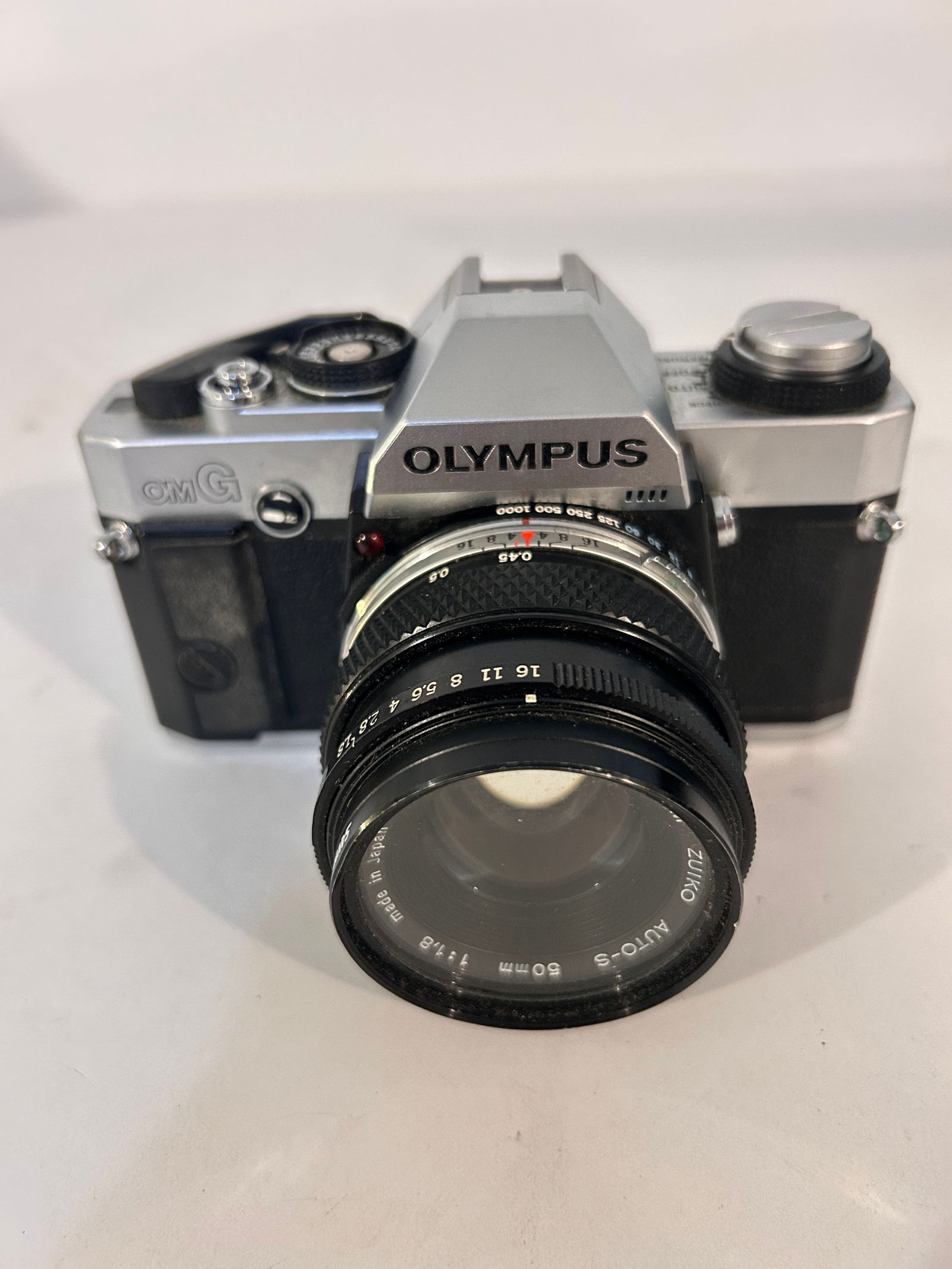Old Olympus OMG 35mm SLR Camera Lens 50mm f/1.8 Auto S (1 of 5)