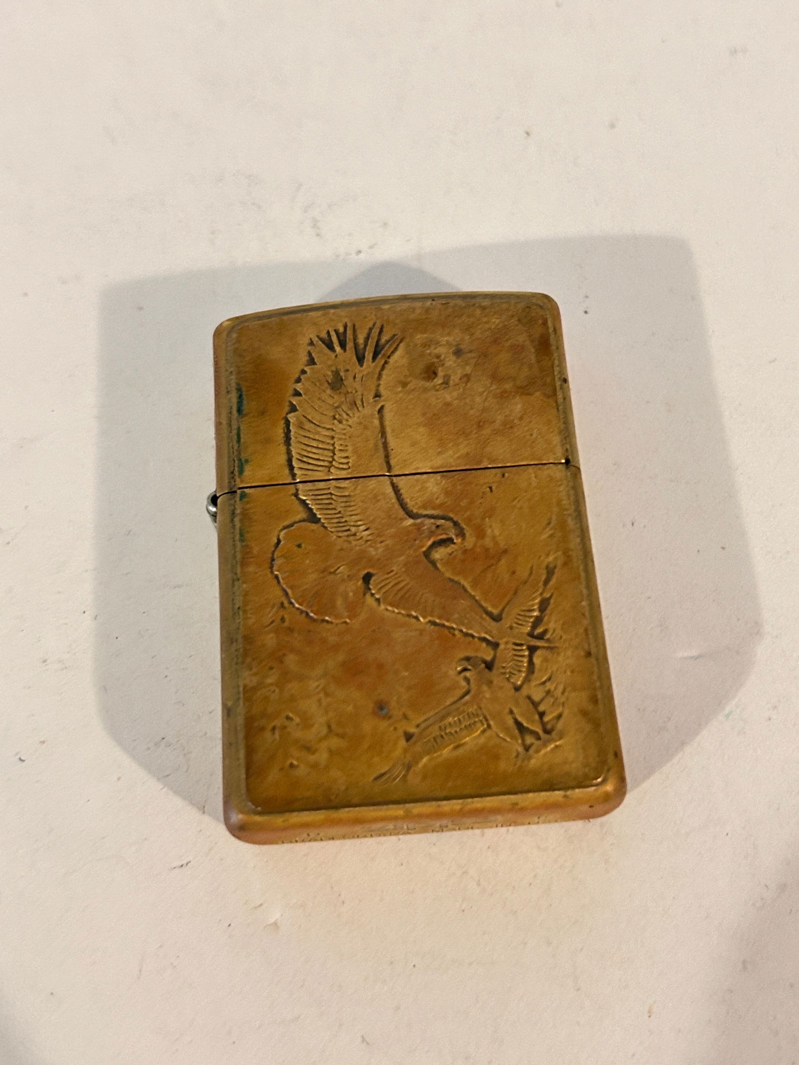 Vintage Brass Eagle Zippo Lighter 1988 D 15 (1 of 8)