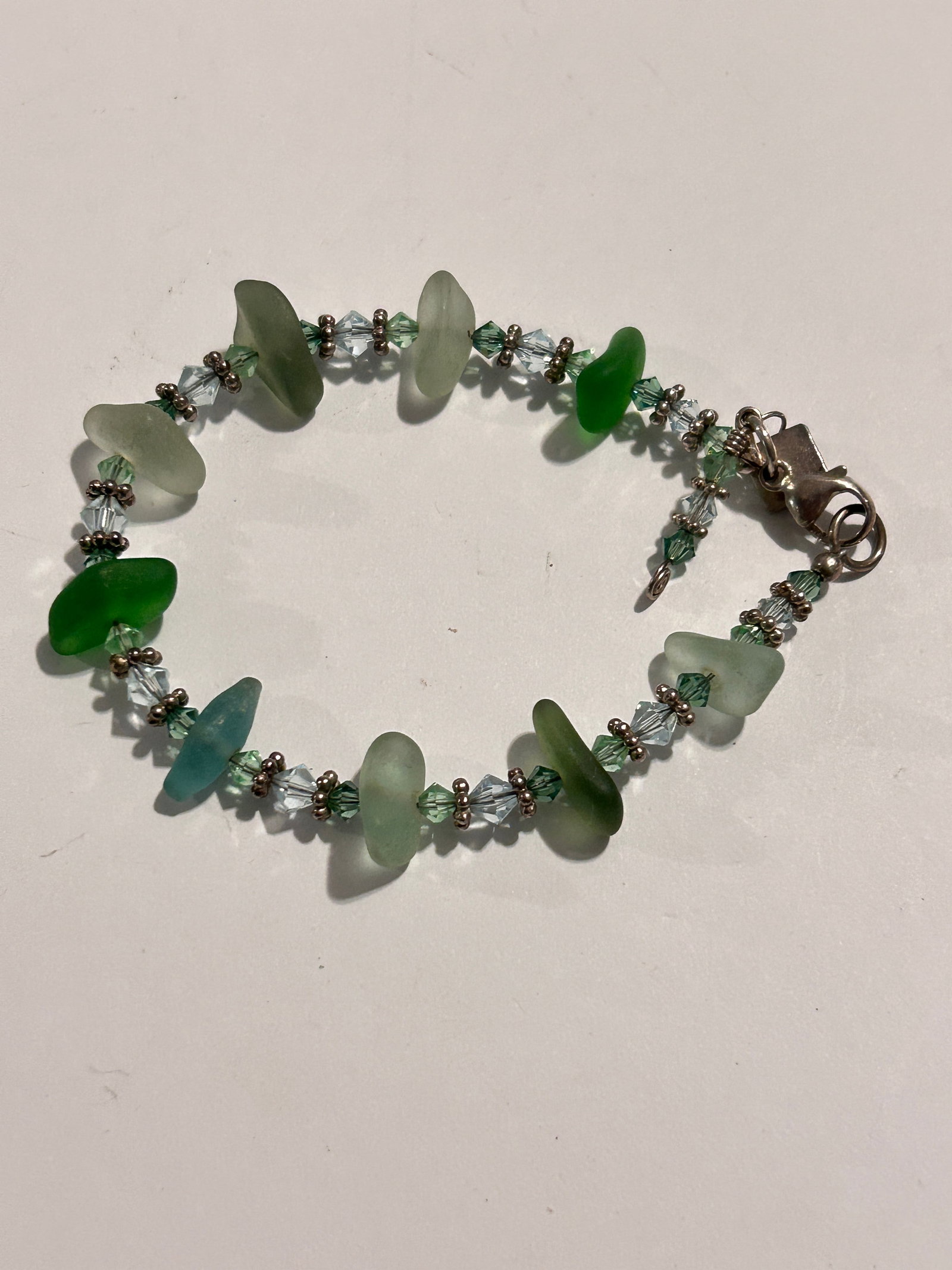 Vintage Swarovski Crystal Sterling Silver Bracelet 8" (1 of 3)