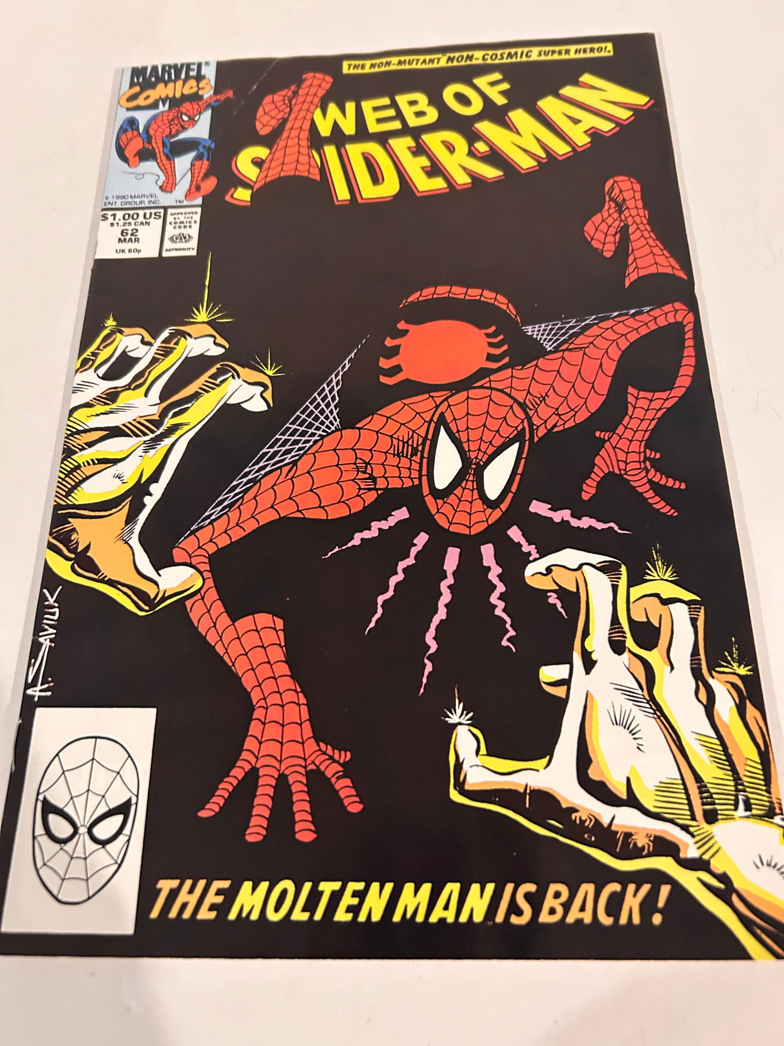Vintage Comic Book Web of Spider-Man # 62 (1 of 3)