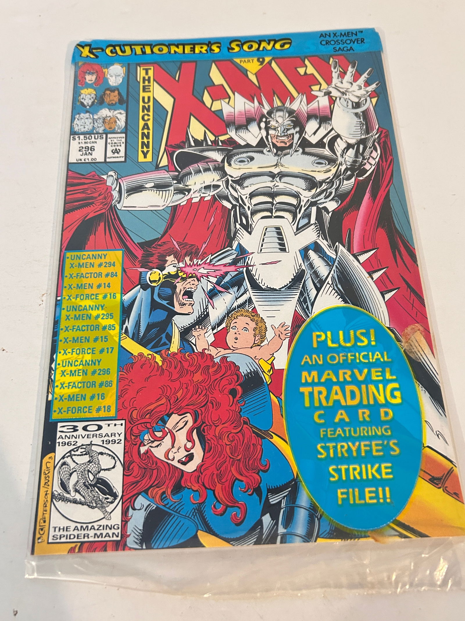 Vintage Comic Book X-Men # 296 poly (1 of 2)