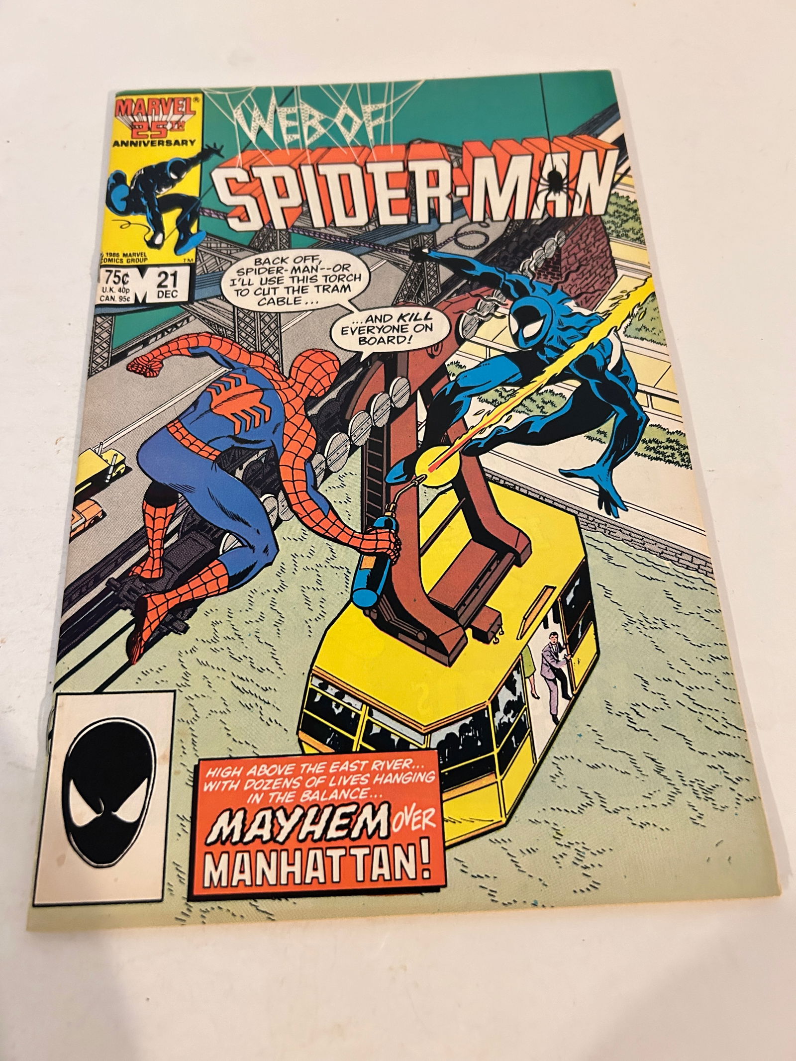 Vintage Comic Book Web of Spider-man # 21 (1 of 2)