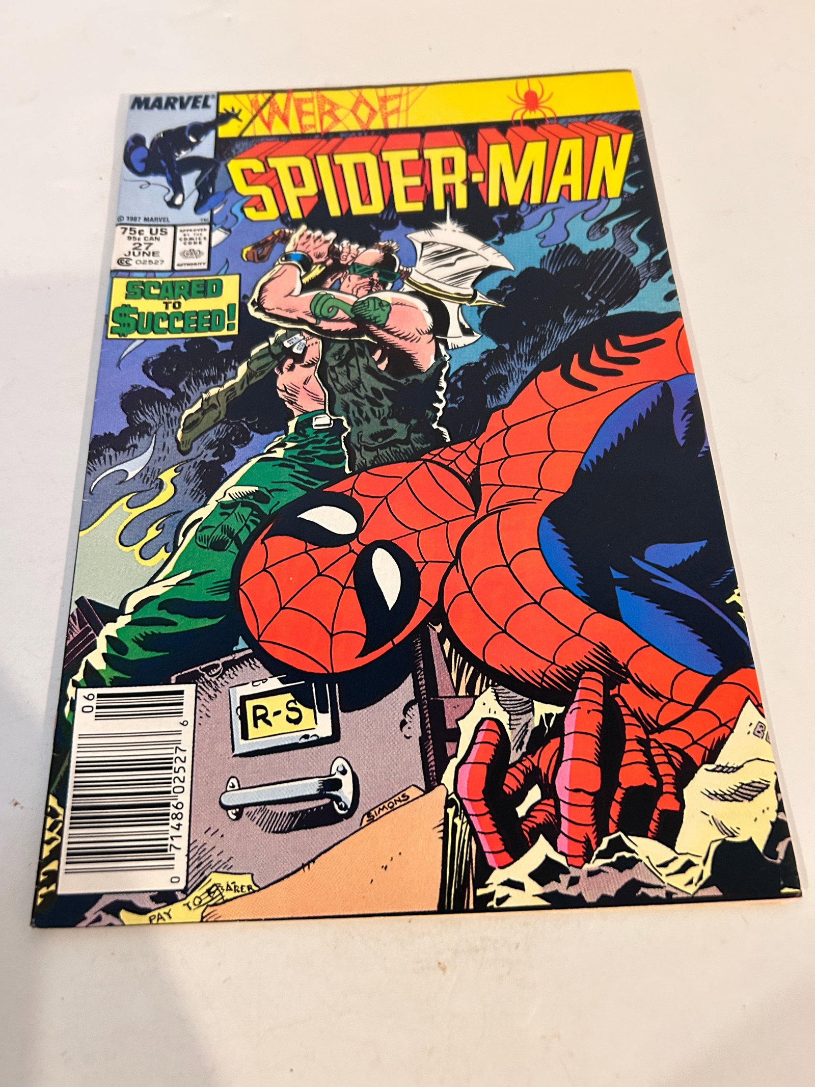 Vintage Comic Book Web of Spider-man # 27 (1 of 2)
