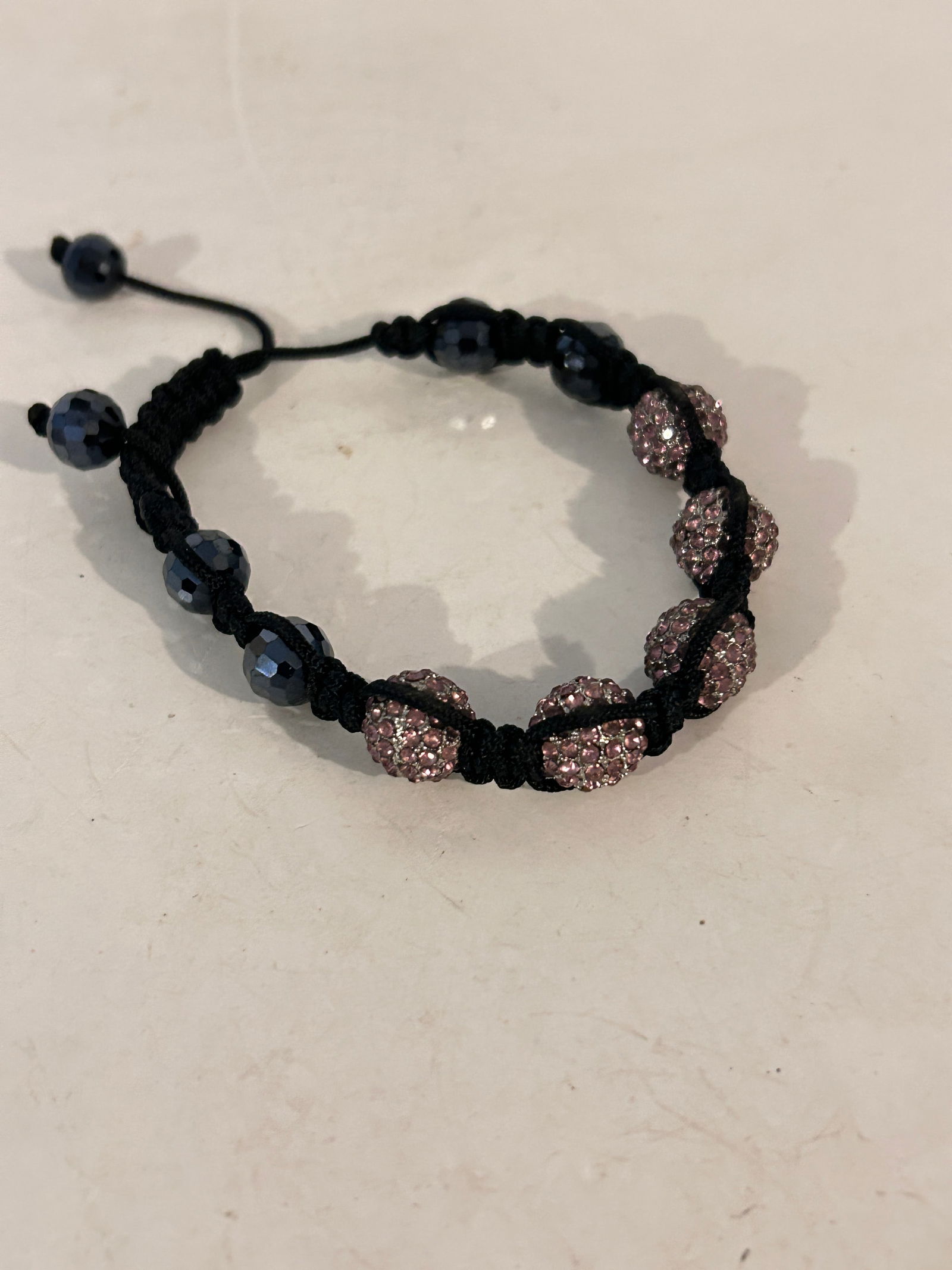 Vintage heavy glass bead adjustable Bracelet (1 of 4)