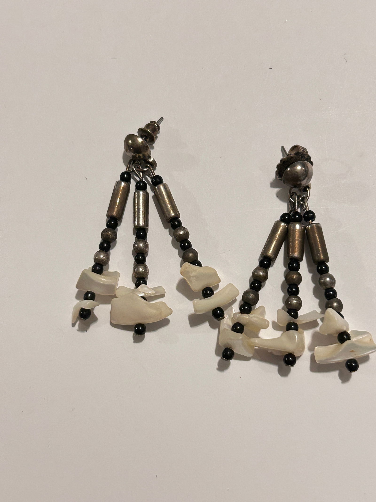 Vintage Mother of pearl Fashion Earrings (1 of 3)