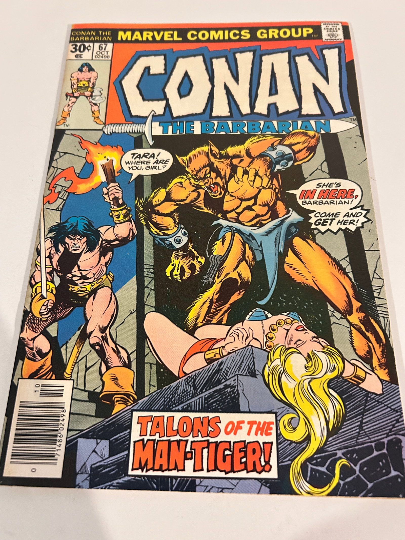 Vintage Comic Book Conan the Barbarian # 67 (1 of 2)