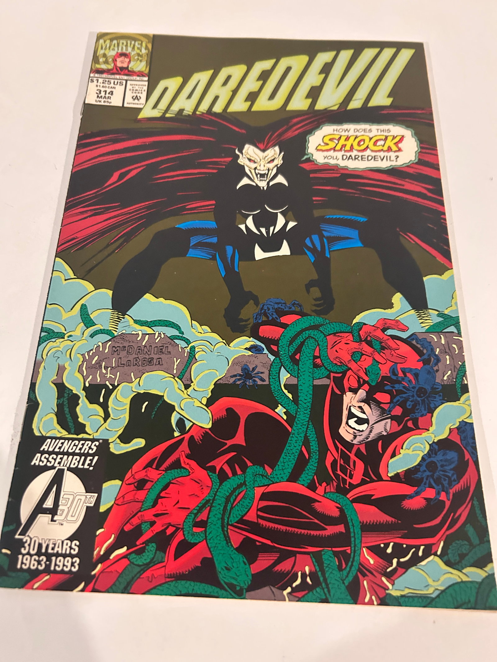 Vintage Comic Book Daredevil # 314 (1 of 3)