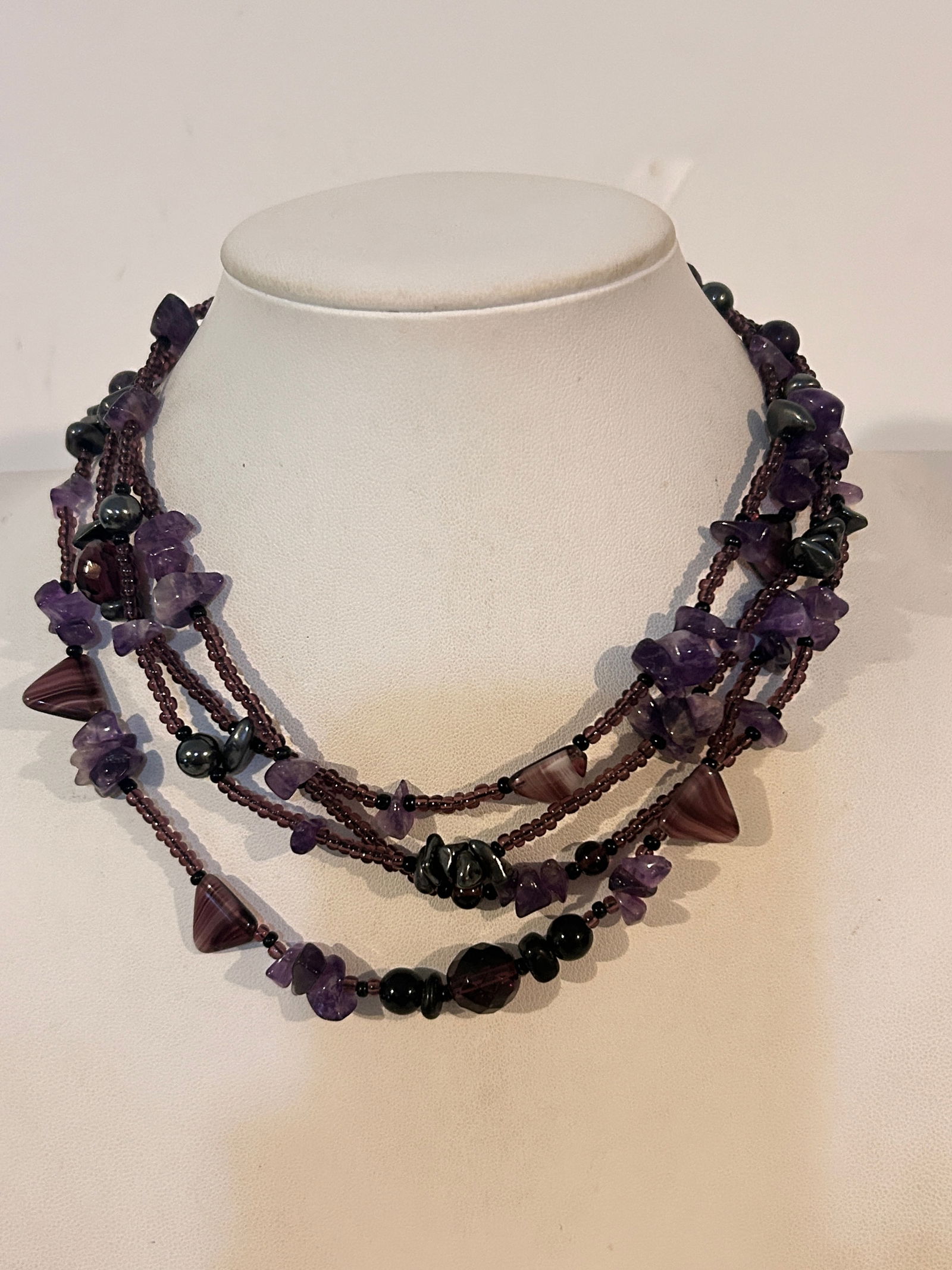 Vintage Tested Amethyst bead Necklace 66": Vintage Tested Amethyst bead Necklace 66" Please view all photos as they are part of the description and condition of this Item, Feel free to contact me with questions or picture requests! Used Item A