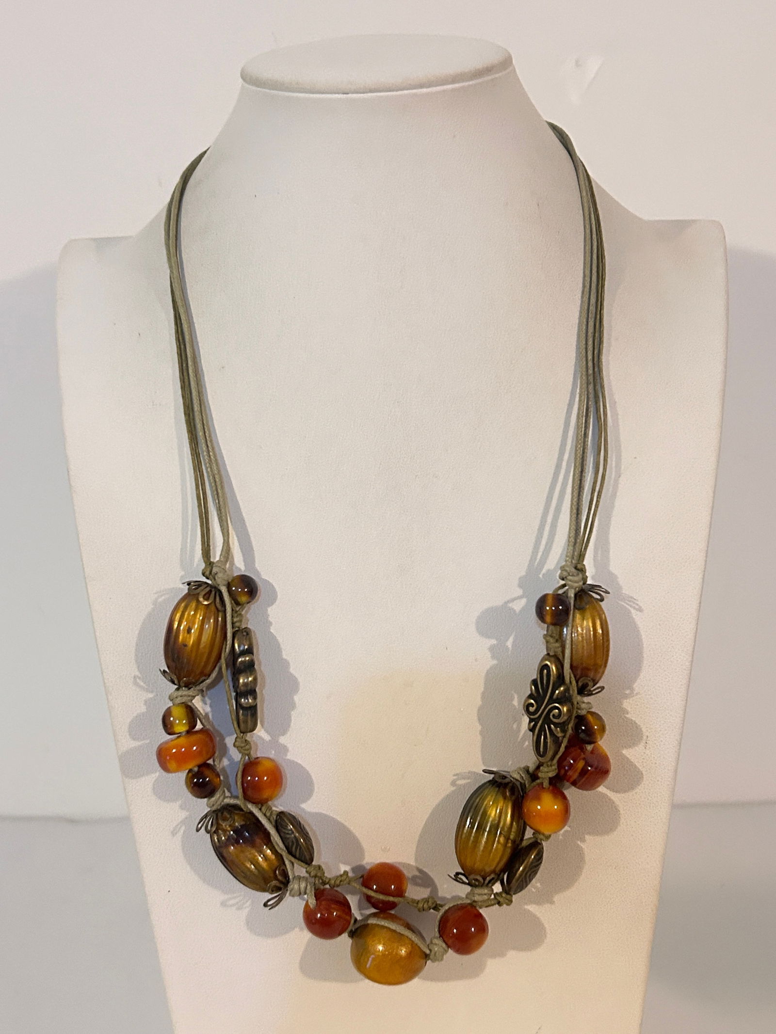 Vintage bead Necklace 23" (1 of 4)