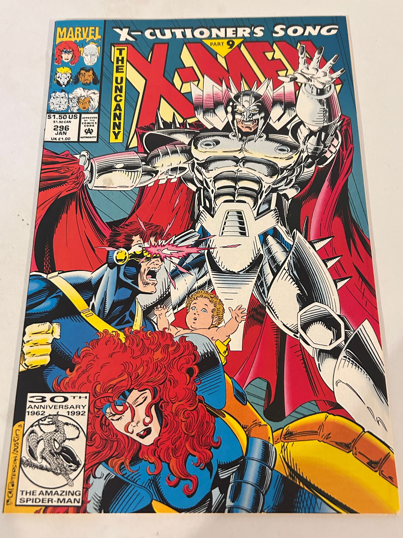 Vintage Comic Book Uncanny X-Men # 296 (1 of 3)