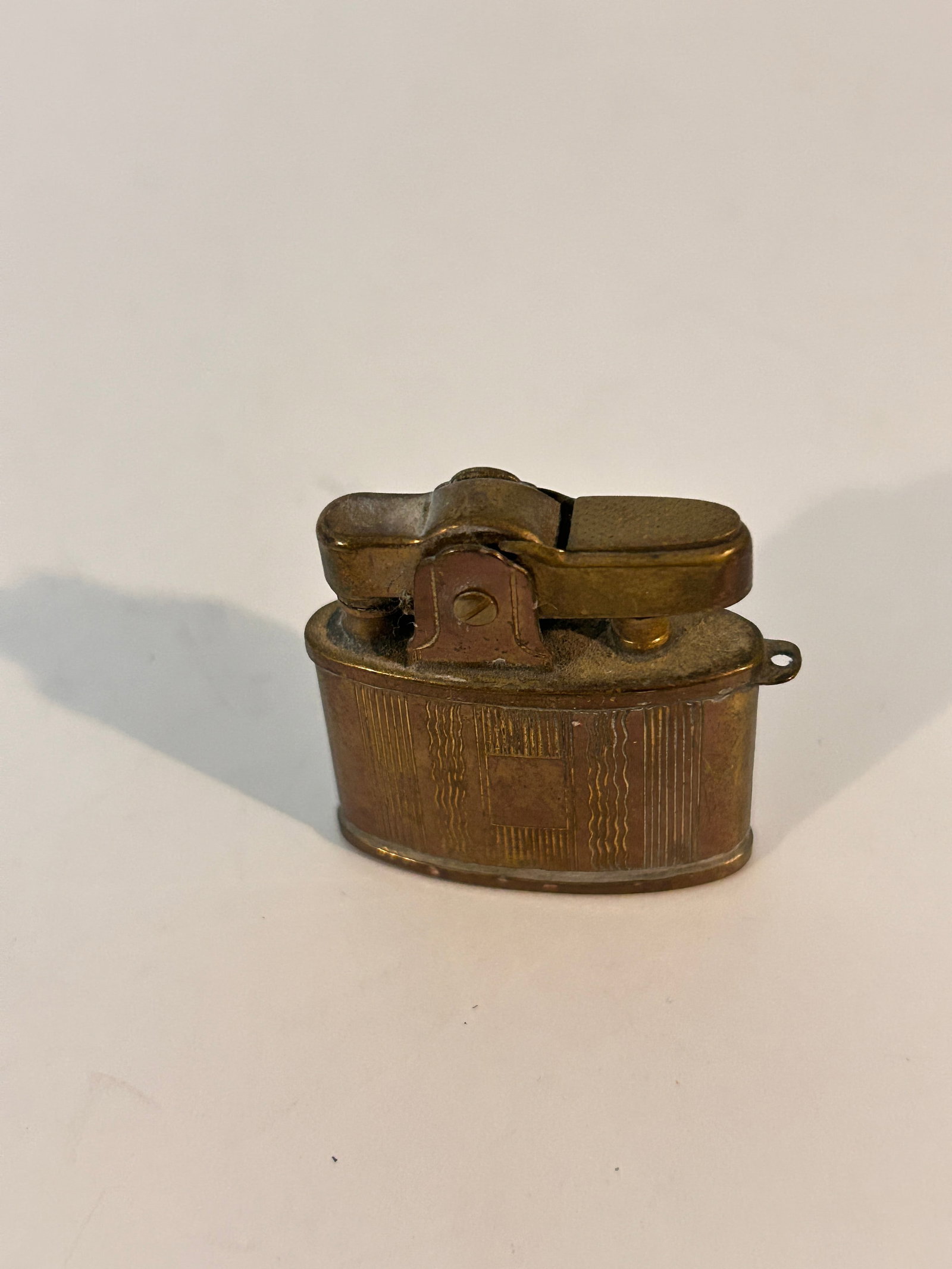 Vintage Pereline Japan Brass Trench Cigarette Lighter (1 of 3)