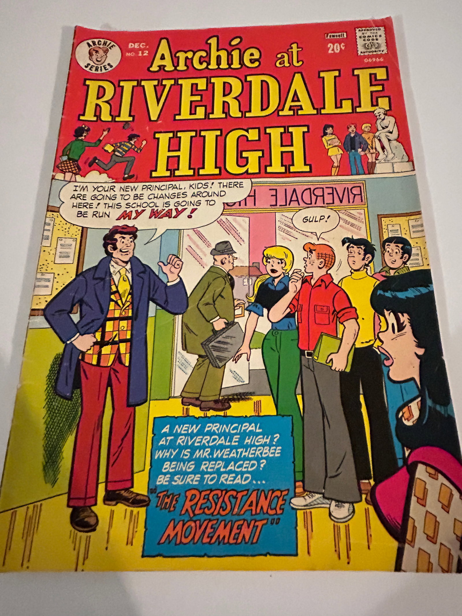 Vintage Comic Book Archie at Riverdale High # 12 (1 of 3)