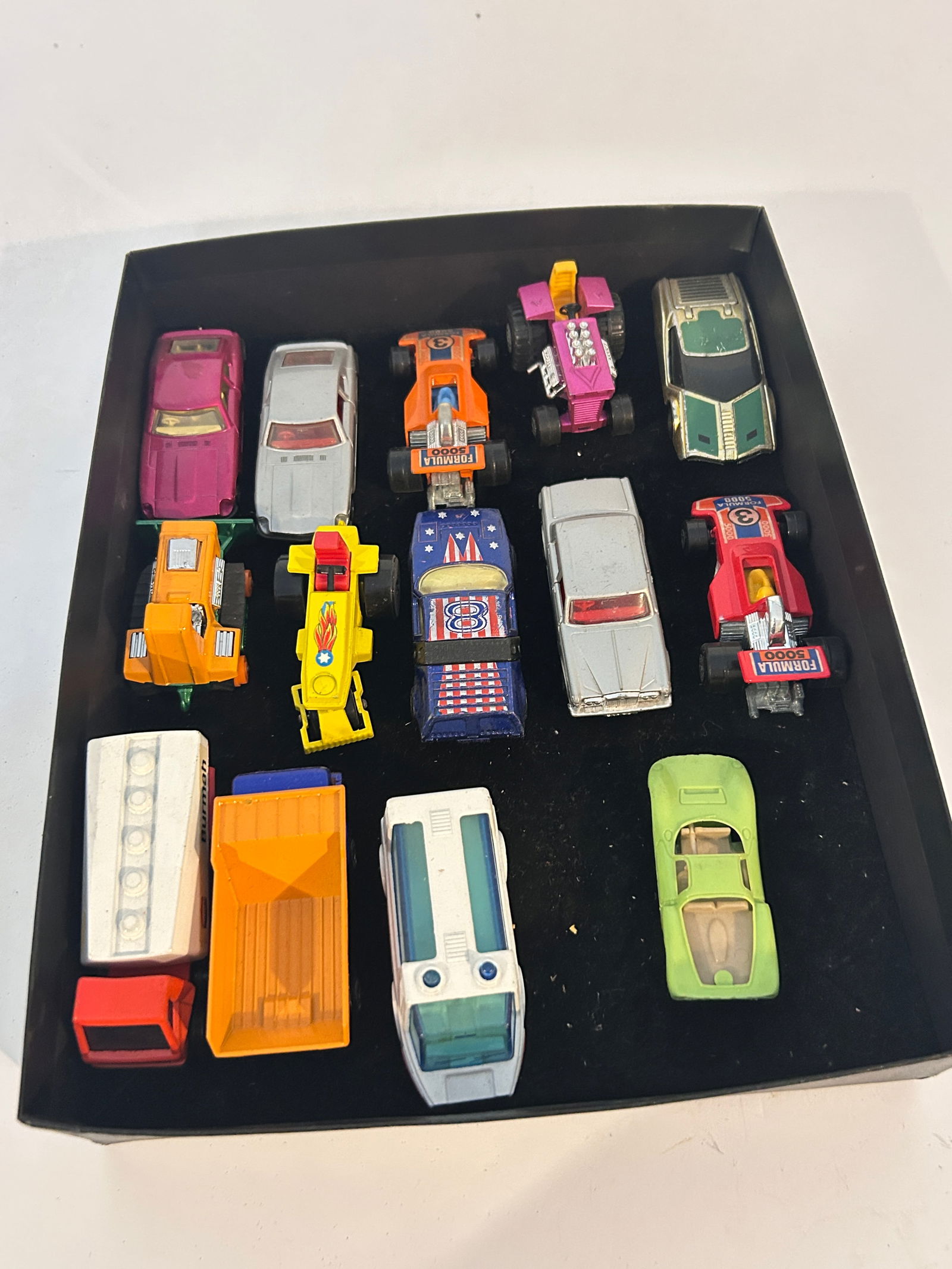 Vintage Lot of 14 Matchbox Cast Iron Toy Cars (1 of 6)