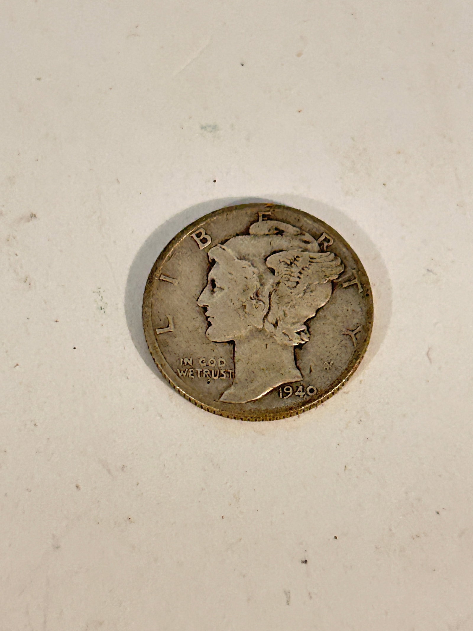 1940 Mercury Dime 90% Silver Circulated (1 of 5)