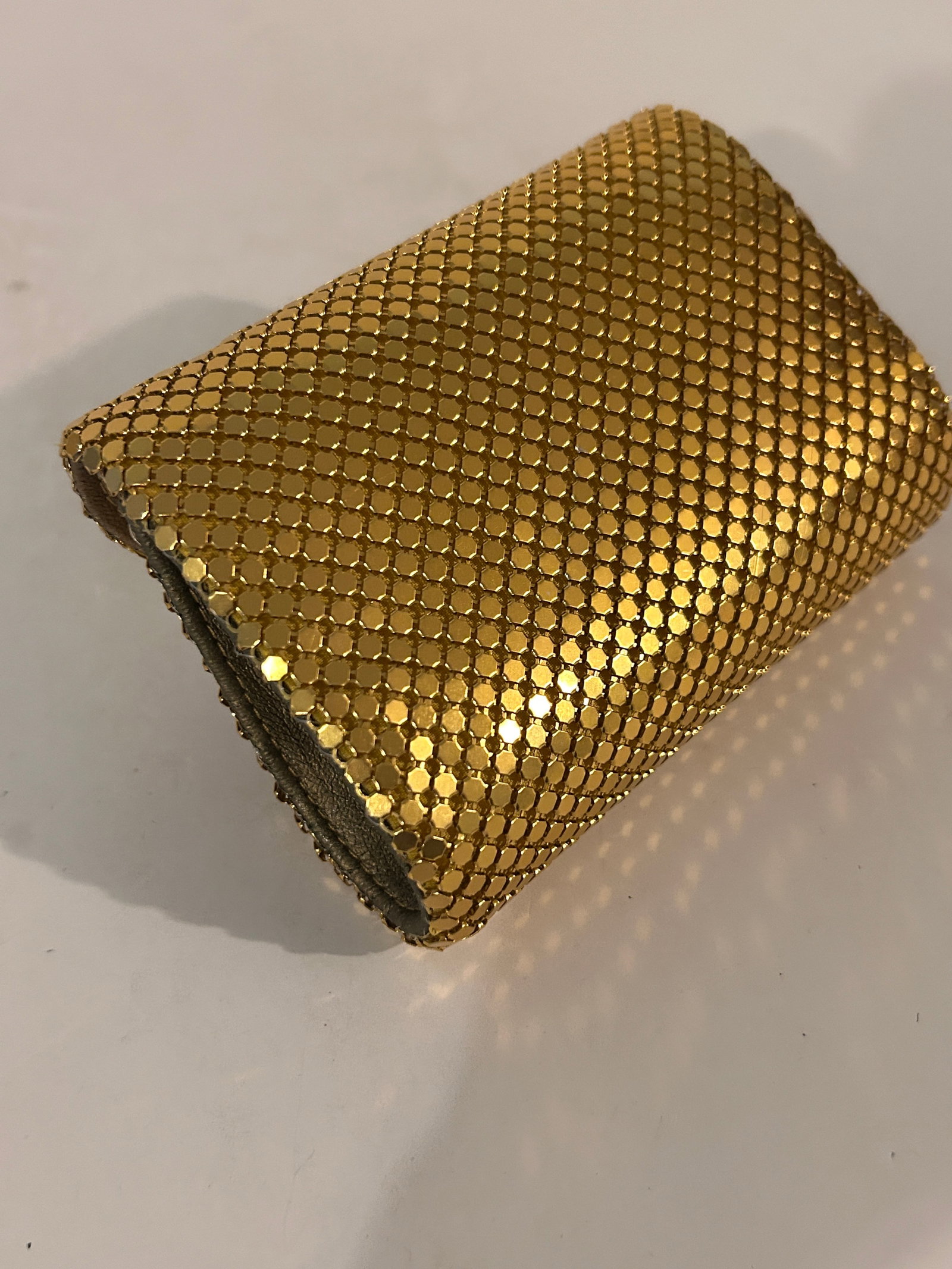 Gold Mesh Metal Metallic Chain Link Evening Shoulder Hand Bag envelope Purse sna (1 of 4)