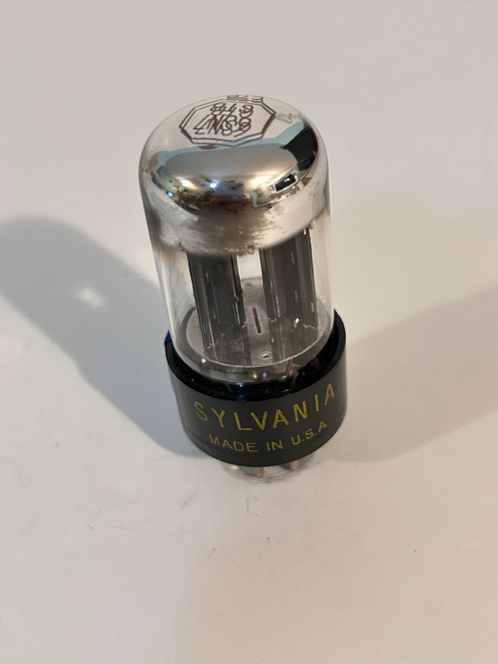 Sylvania 6SN7GTB Vacuum Tube 3 Hole Bad Boy Vintage Tested (1 of 3)