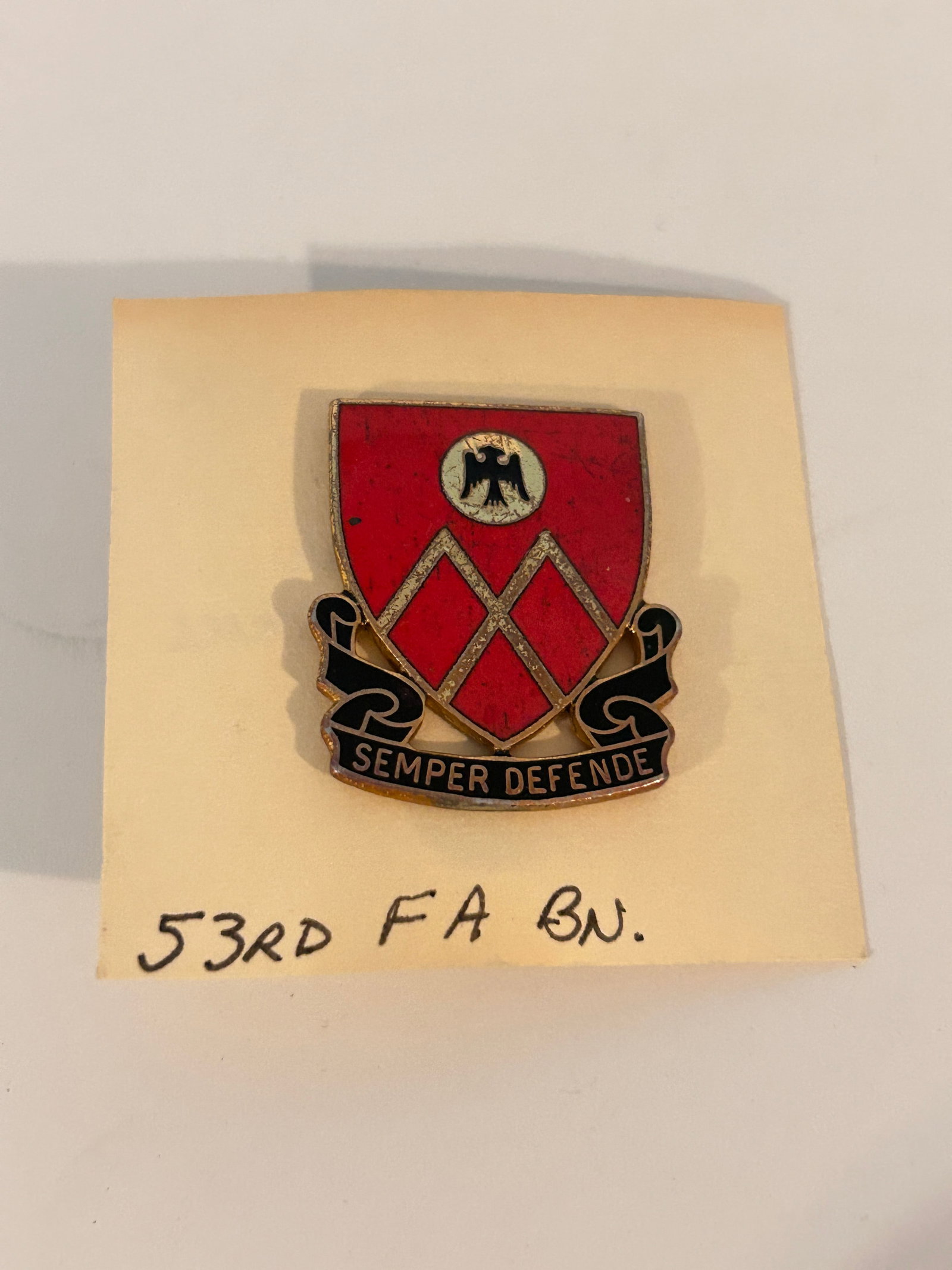 Vintage Military Pin: Vintage Military Pin Please view all photos as they are part of the description and condition of this Item, Feel free to contact me with questions or picture requests! Used Item AS IS