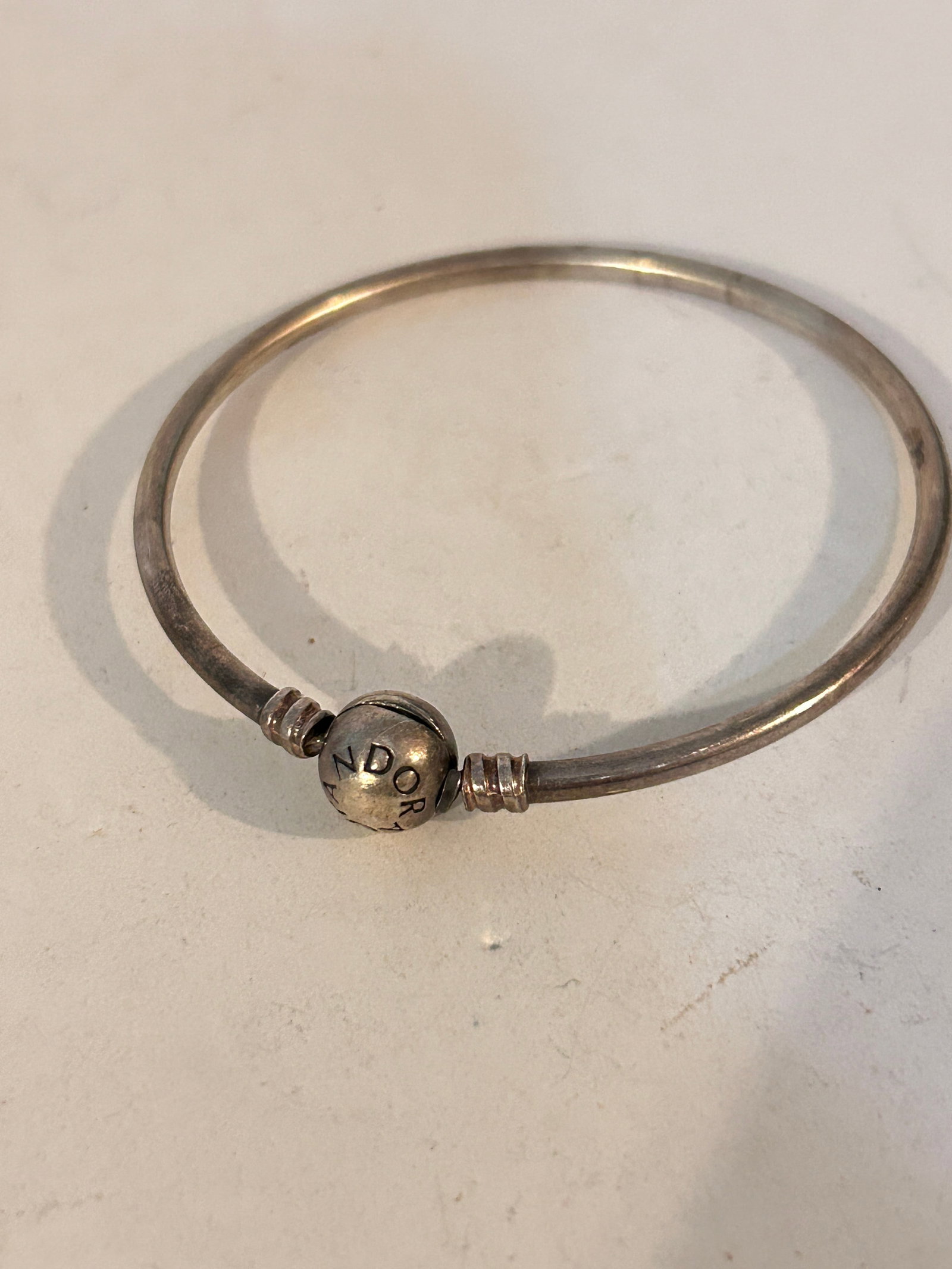 Vintage Sterling Silver Pandora Bracelet sz 7 9 grams (1 of 5)