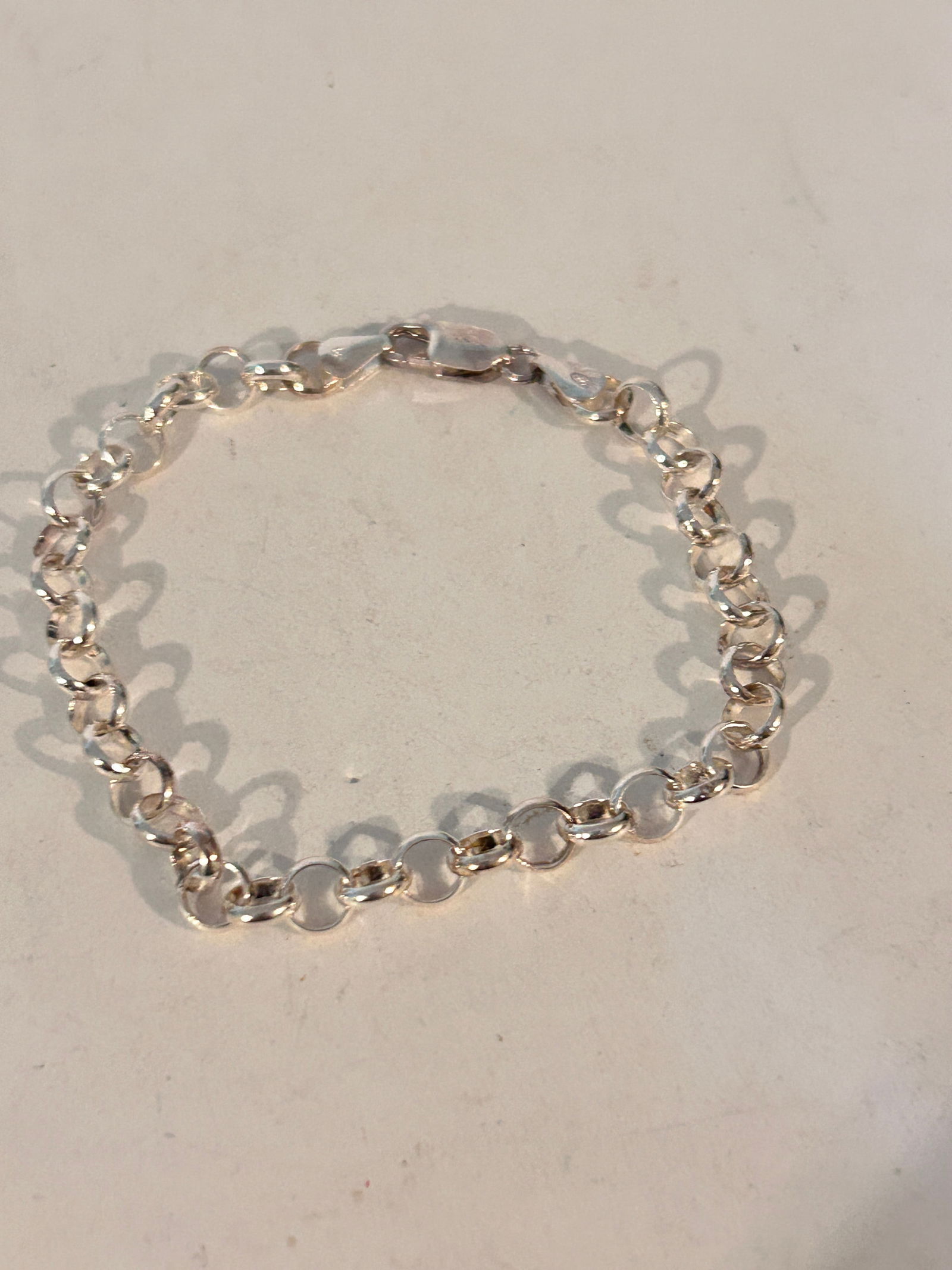 Vintage Sterling Silver Italy Bracelet sz 8 9 grams (1 of 5)