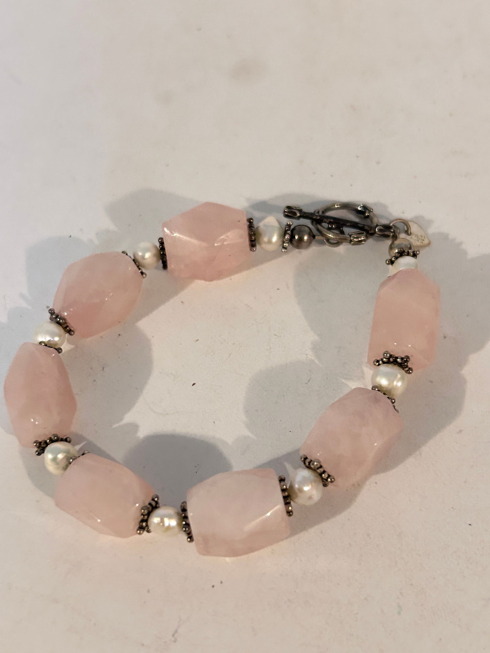 Vintage Sterling Silver gemstone Brascelet 7" Please view all photos as they are part of the (1 of 5)