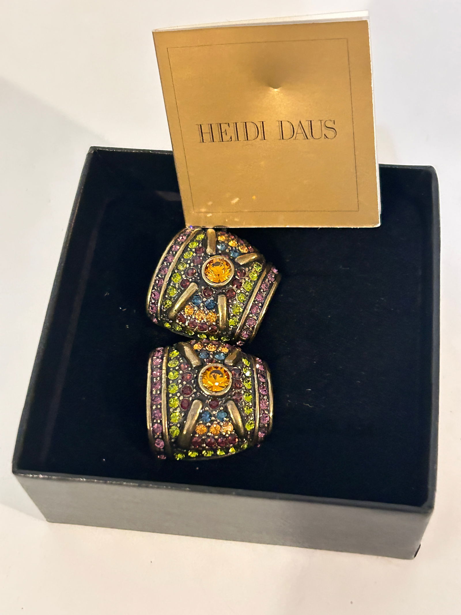 New Heidi Daus brand earrings in their original box. (1 of 5)