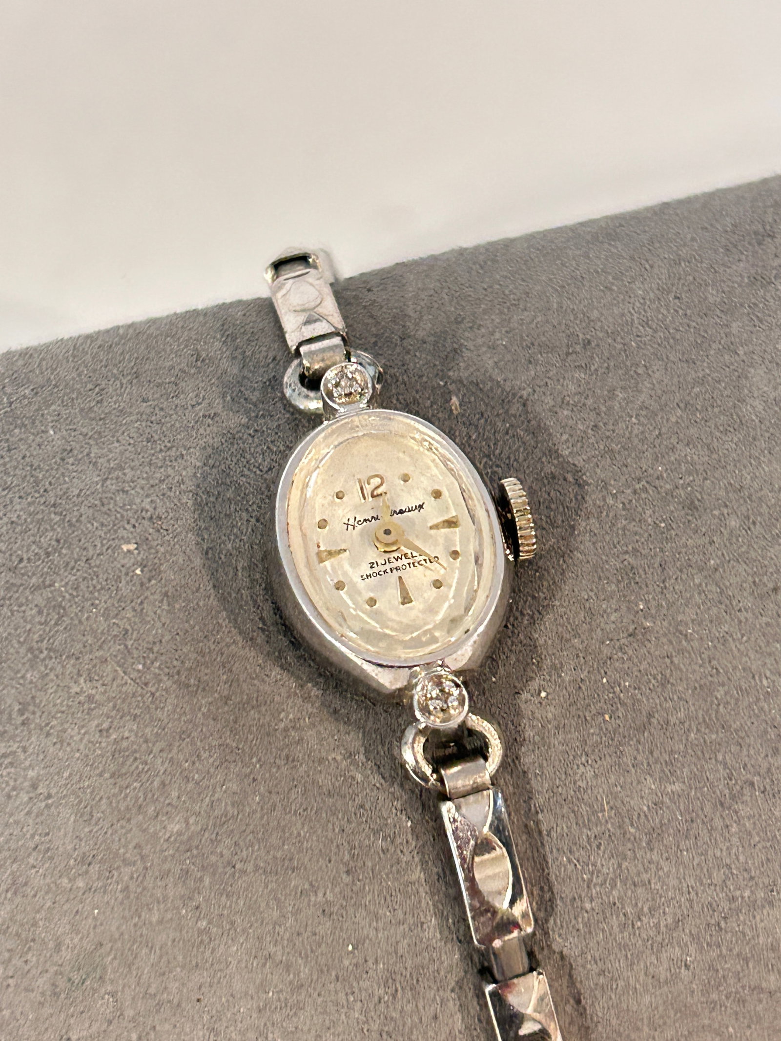 Vintage 10K RGP Gold Henri Gireaux 21 Jewels Manual Wind Ladies Watch Working (1 of 4)