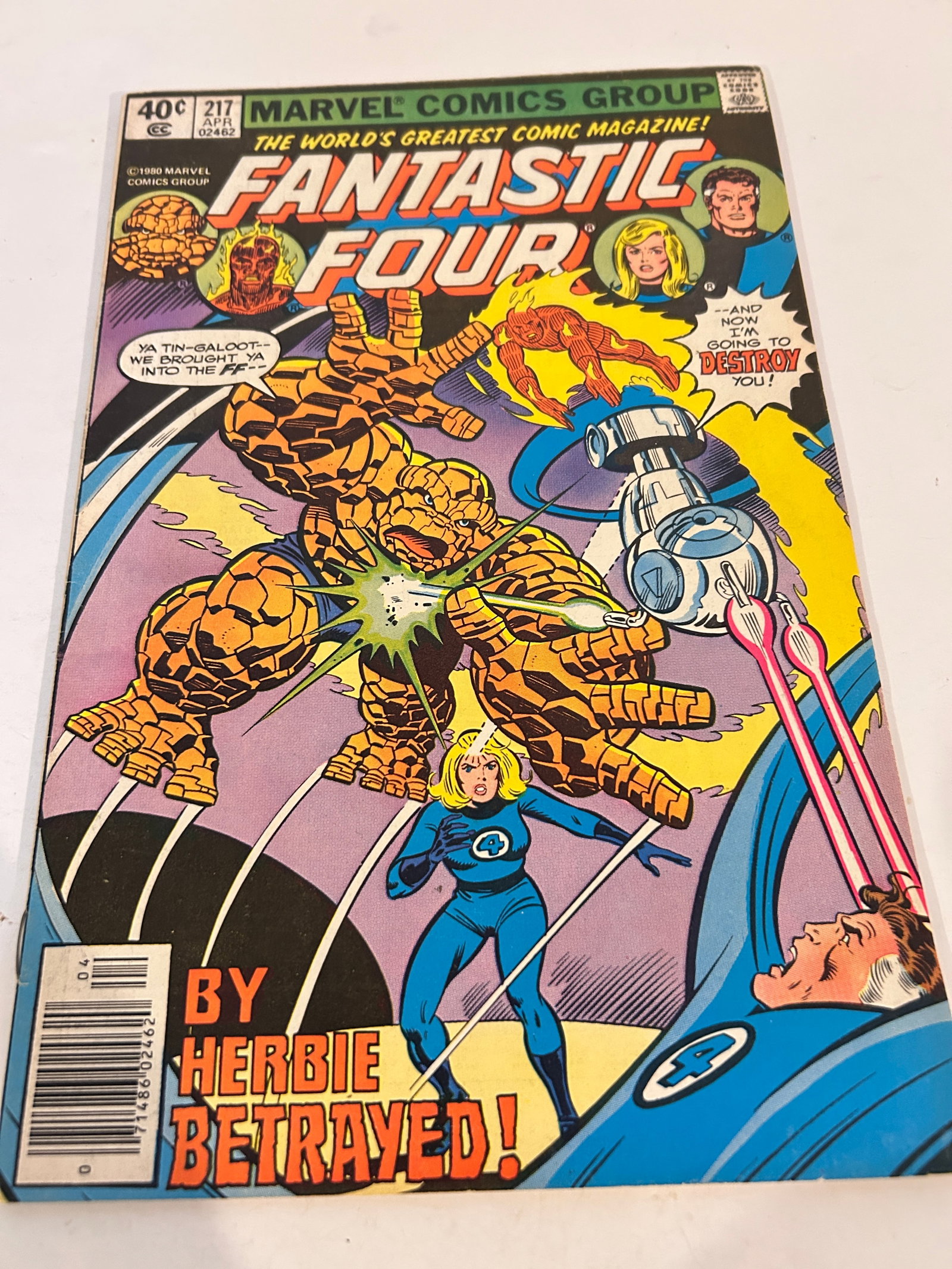 Vintage Comic Book Fantastic Four # 217 (1 of 2)