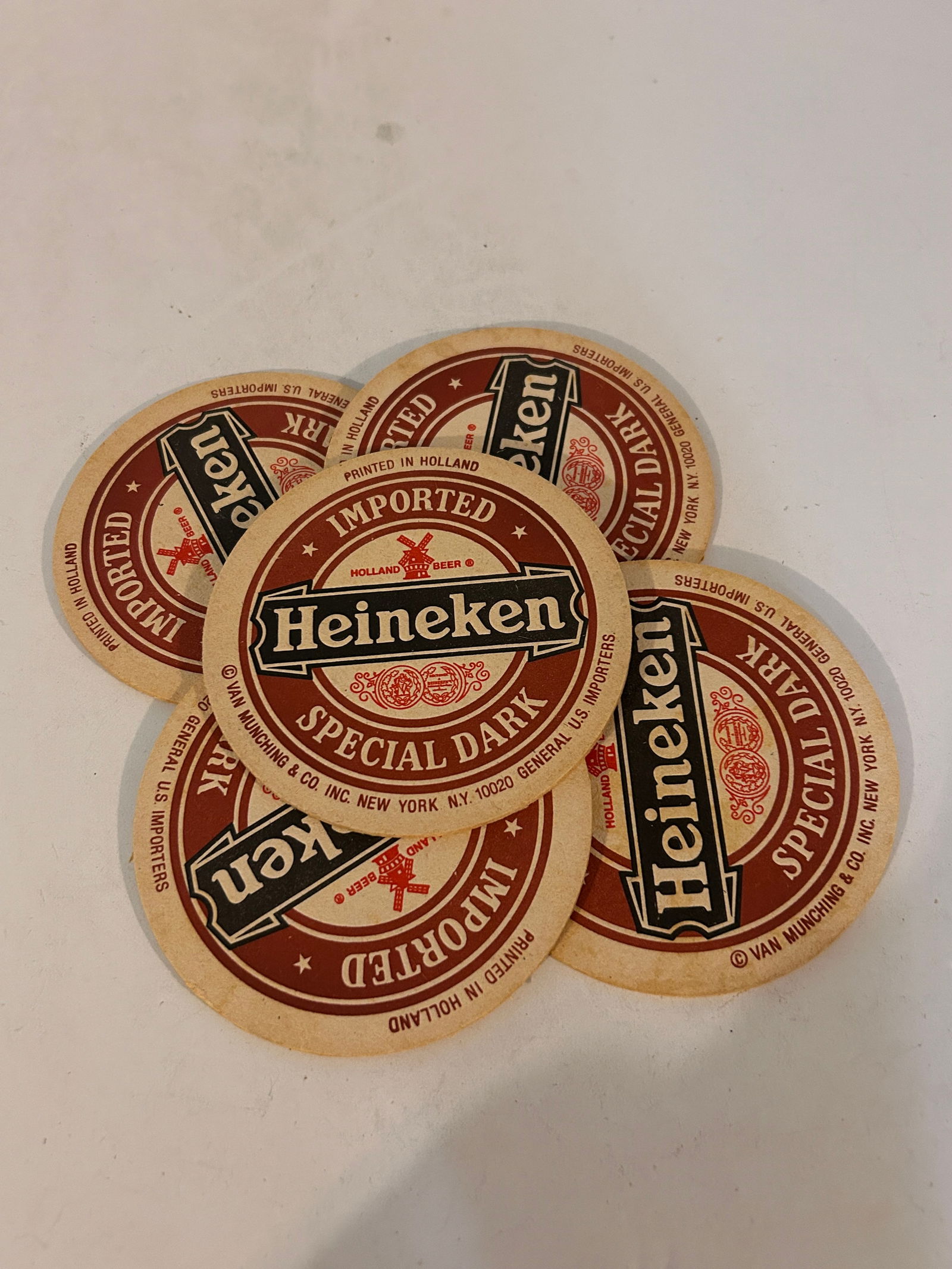 5 Vintage Heineken Special Dark Beer Coasters (1 of 4)