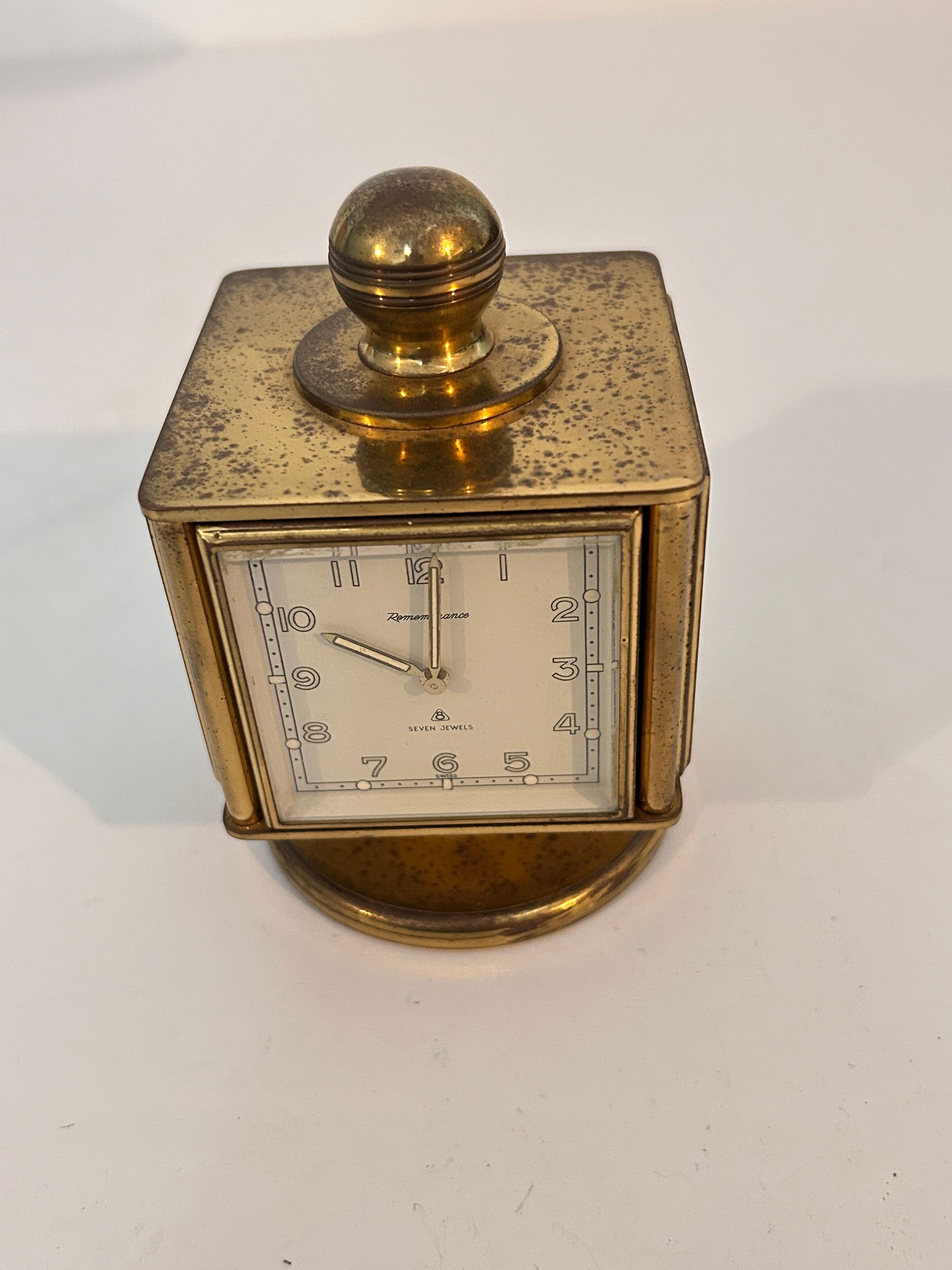 Remembrance Table Clock with 8-Day Movement Weather Station Cube Barometer Hygro: Remembrance Table Clock with 8-Day Movement Weather Station Cube Barometer Hygro Please view all photos as they are part of the description and condition of this Item, Feel free to contact me with que