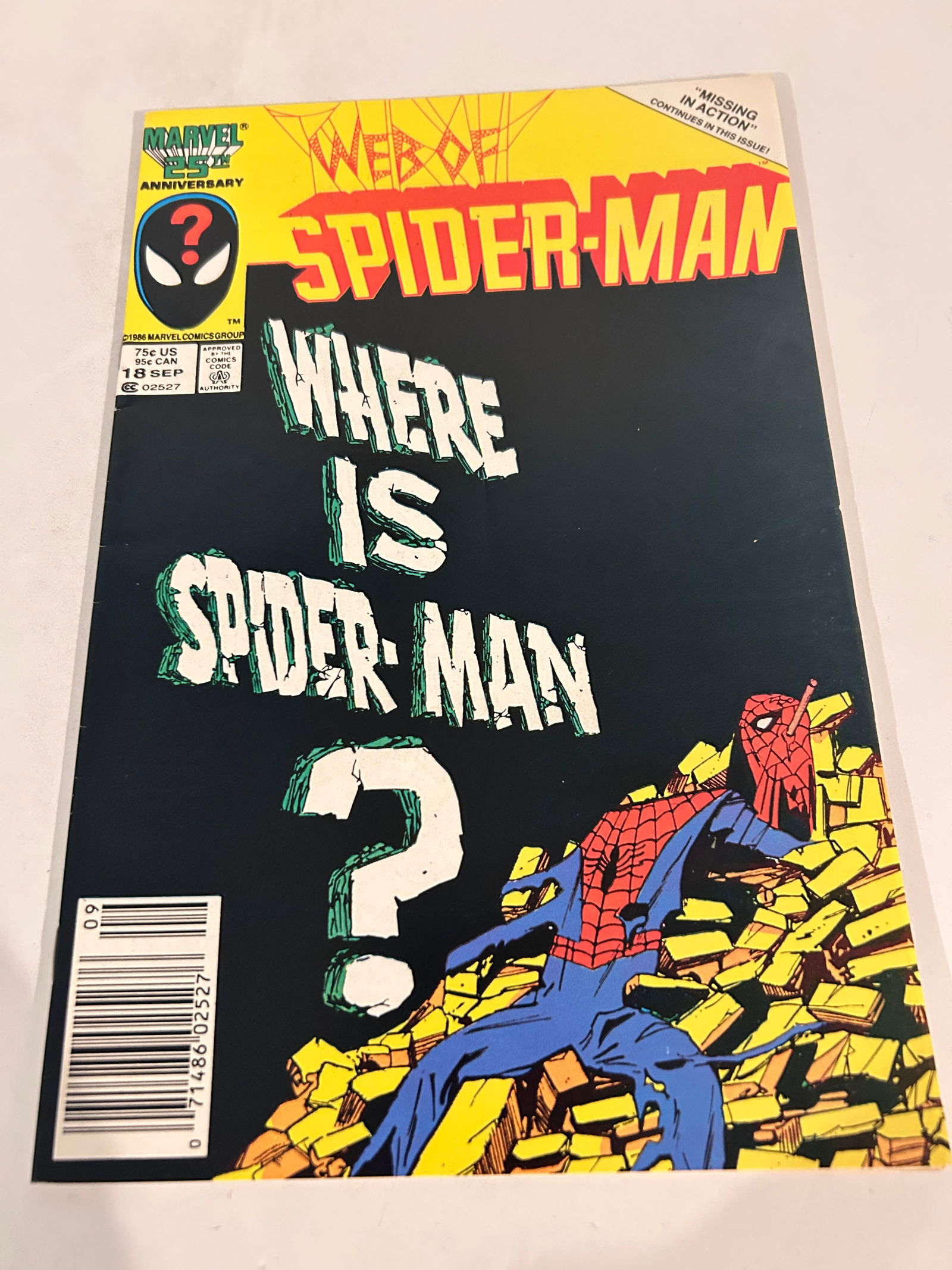 Vintage Comic Book Web 0f Spider-Man # 18 (1 of 3)