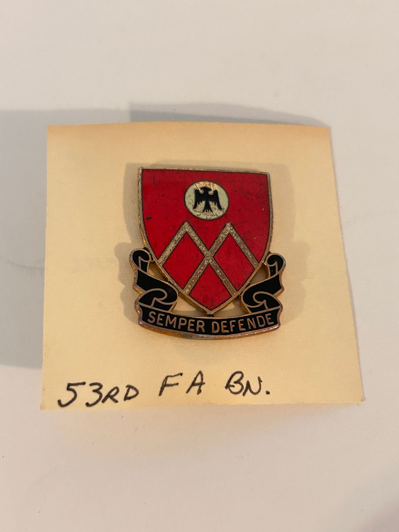 Vintage Military Pin: Vintage Military Pin Please view all photos as they are part of the description and condition of this Item, Feel free to contact me with questions or picture requests! Used Item AS IS