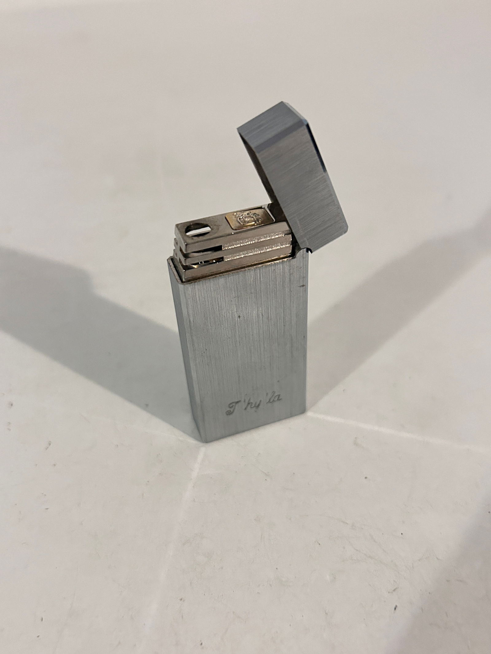 Vintage Colibri Touch Sensor Lighter has inscription on it (1 of 6)