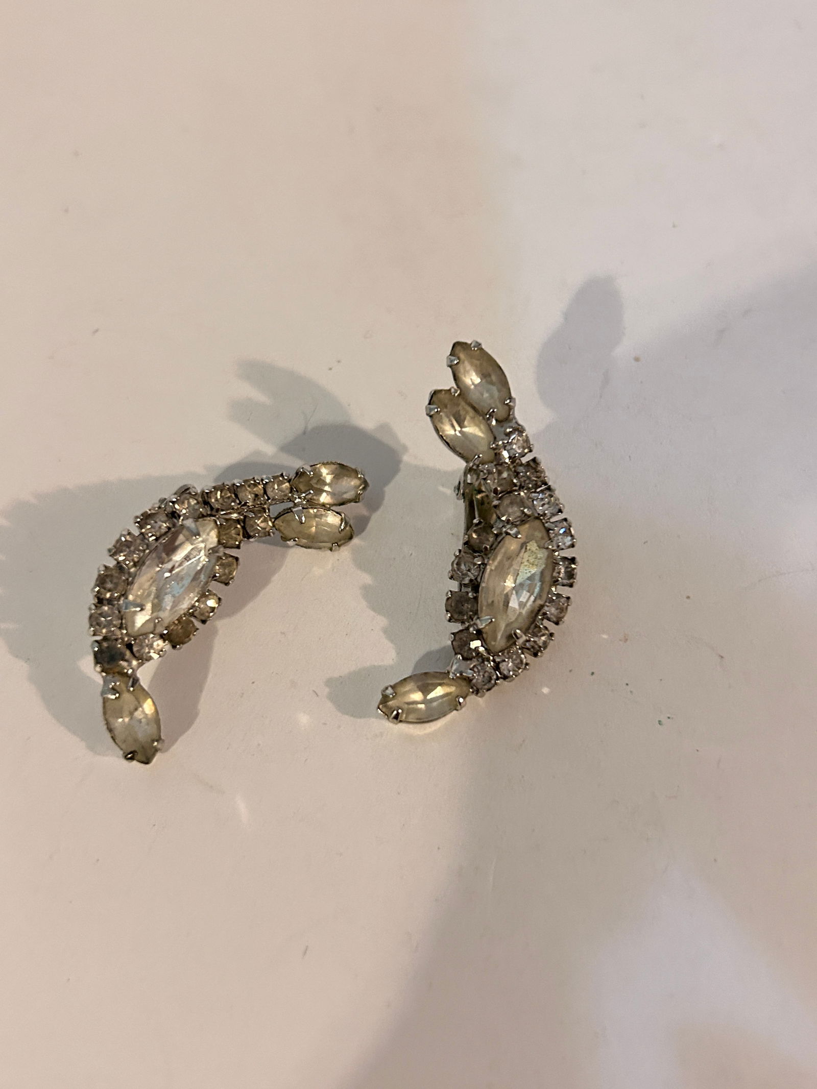 Vintage Rhinestone Earrings (1 of 4)