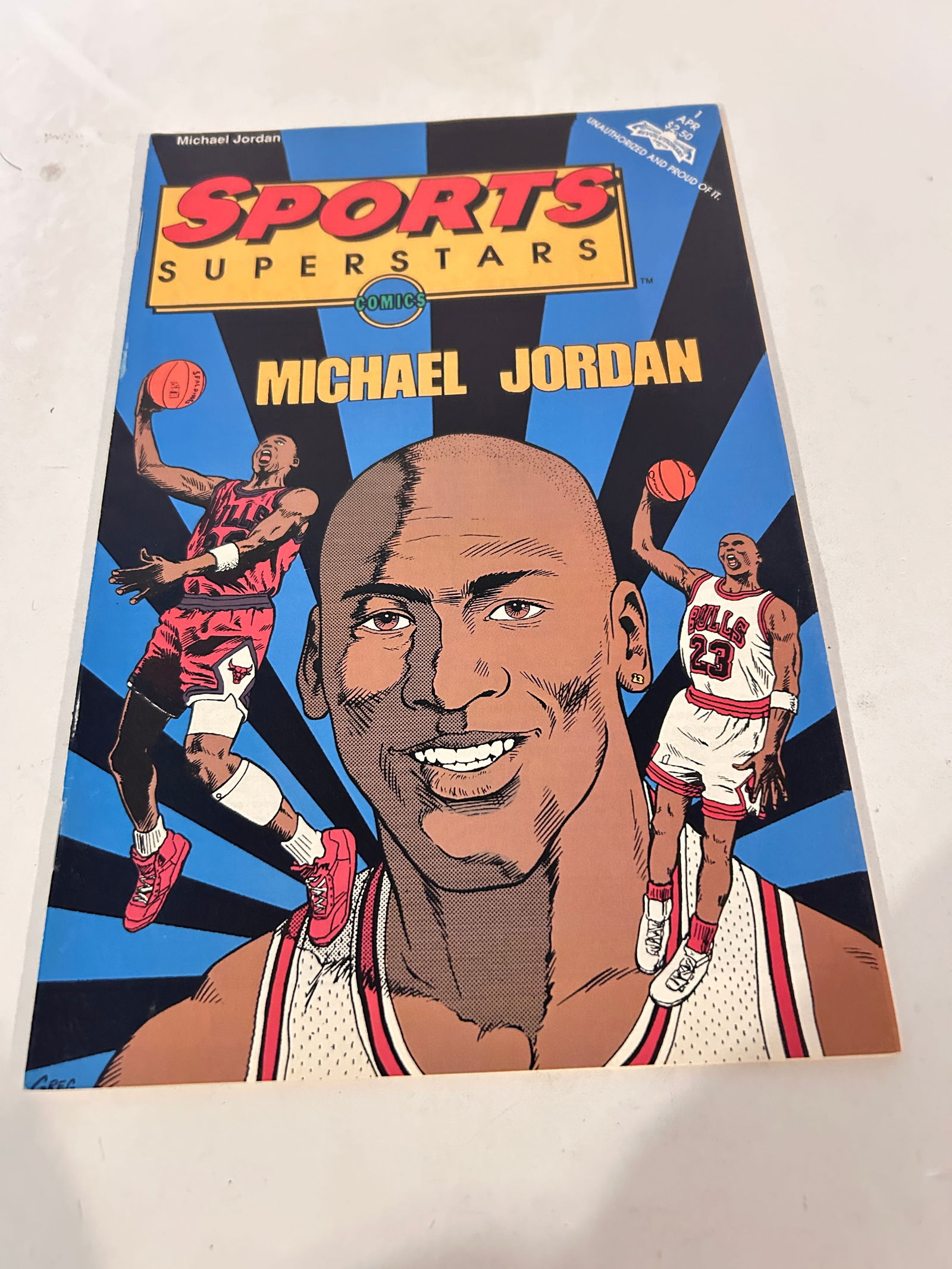 Vintage Michael Jordan Comic Sports Super Star # 1 (1 of 2)