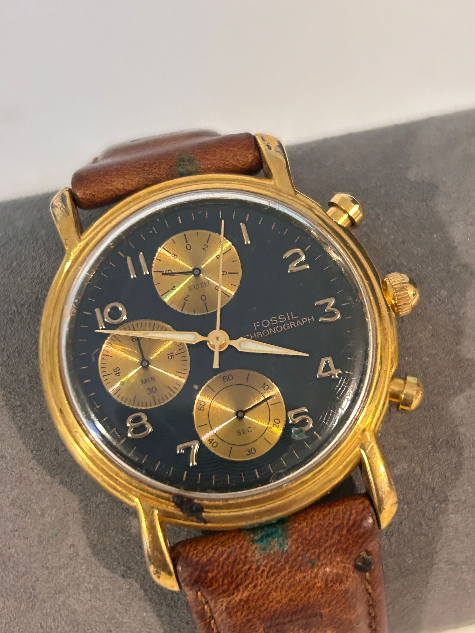 Vintage Fossil CH-2216 Chronomaster Special Edition Men’s Watch working (1 of 6)