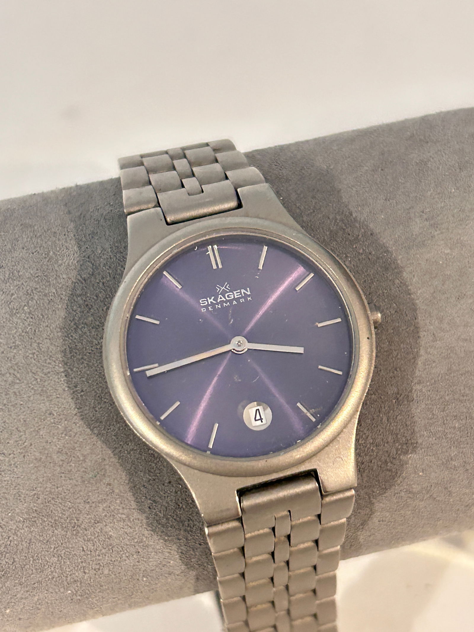 Skagen Titanium Men's Watch 105LTXN Working light scratch (1 of 5)